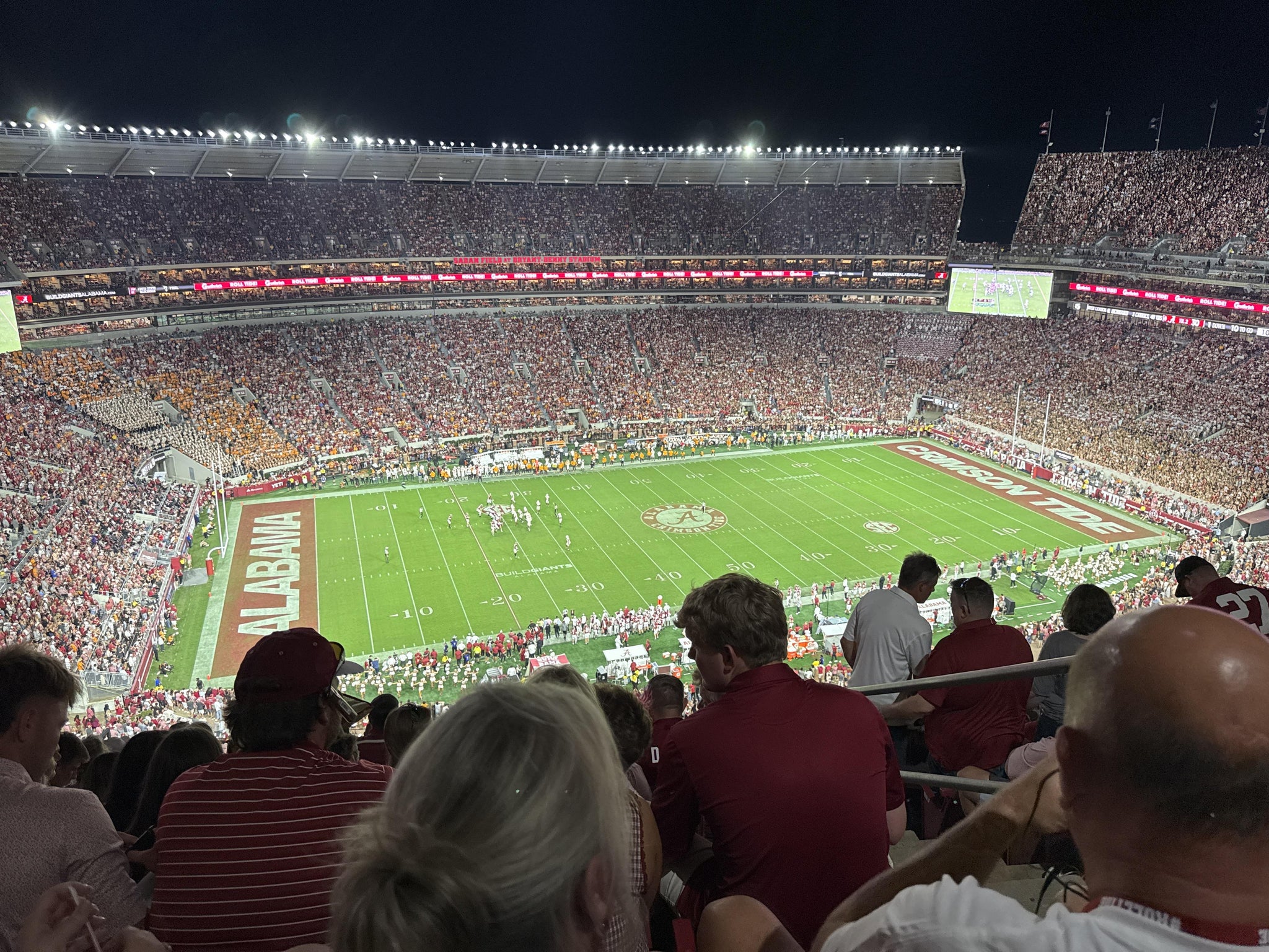 Real Fan View taken from U 3 N at Bryant-Denny Stadium by Holly H
