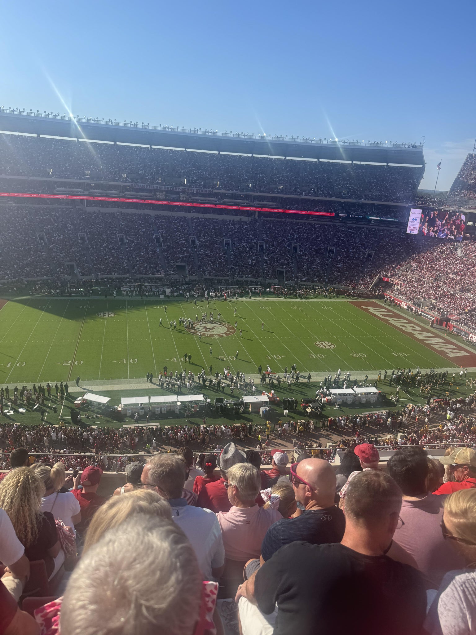 Real Fan View taken from U 4 GG at Bryant-Denny Stadium by Isaiah S