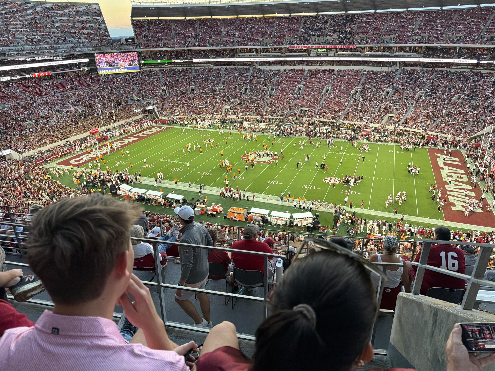 Real Fan View taken from U 4 LL at Bryant-Denny Stadium by Anonymous User
