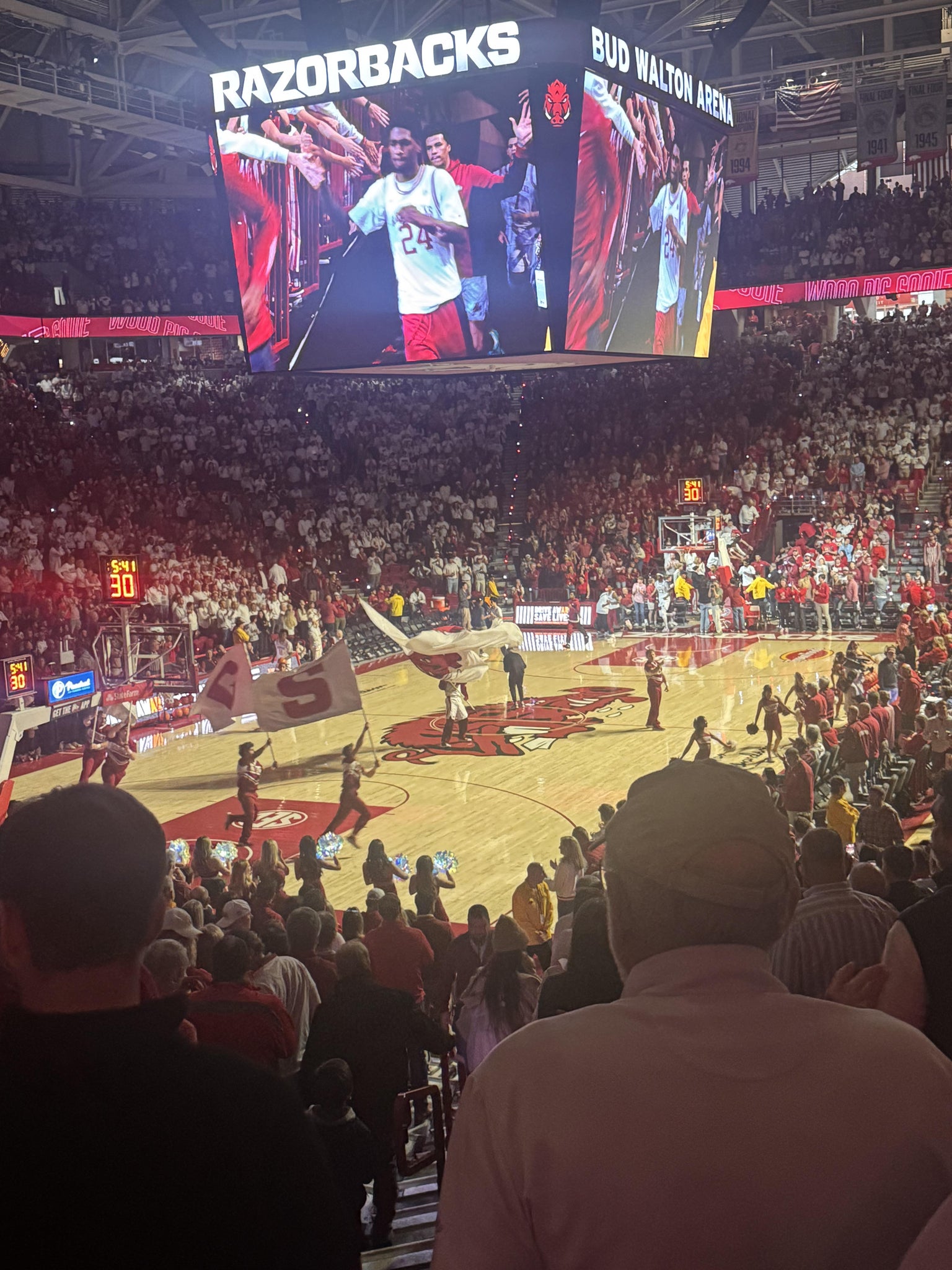 Real Fan View taken from Section 105 at Bud Walton Arena by Melissa D