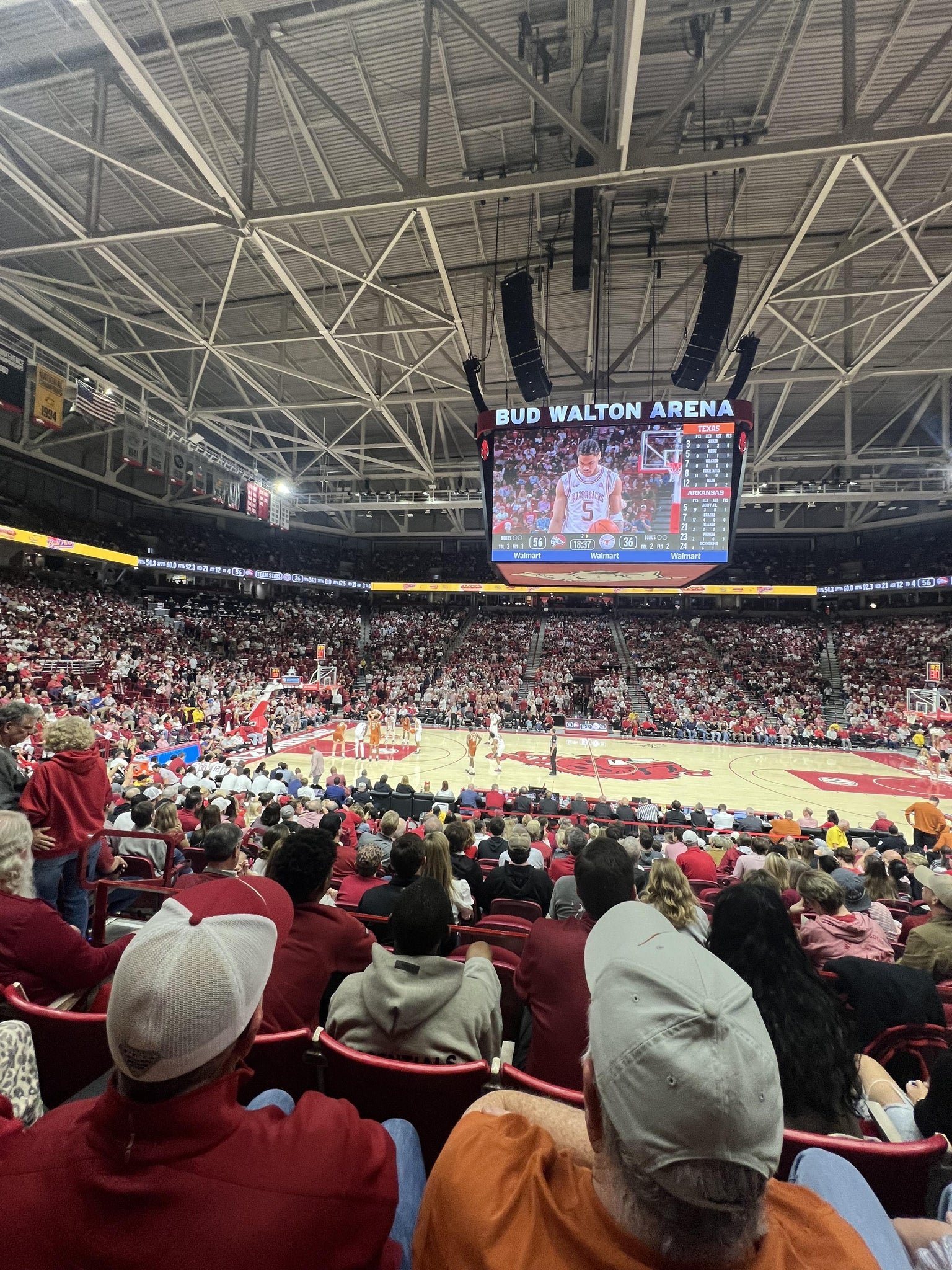 Real Fan View taken from Section 118 at Bud Walton Arena by Leonna B