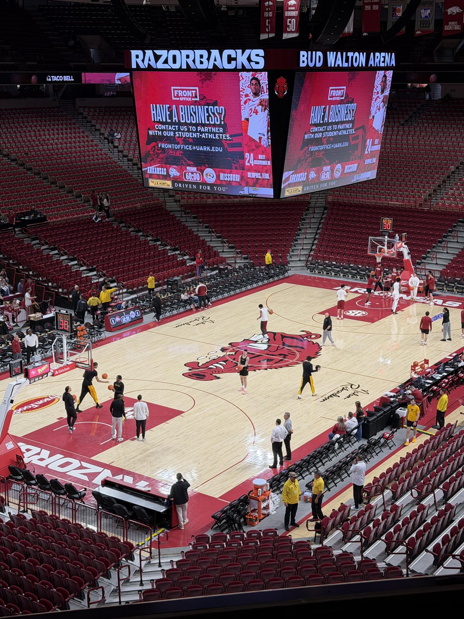 Real Fan View taken from Section 223 at Bud Walton Arena by Anthony P