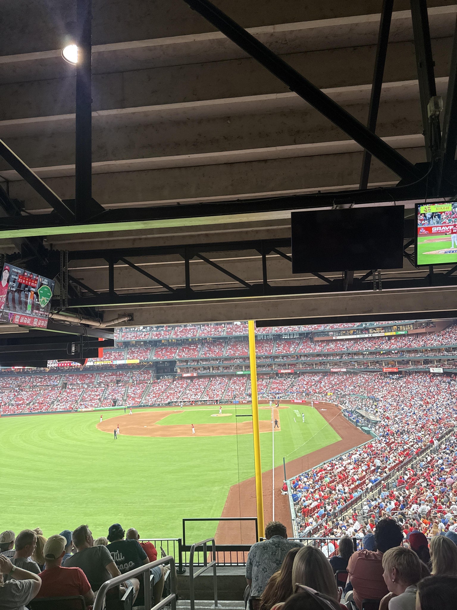 Real Fan View taken from Budweiser Club 703 D at Busch Stadium by John M