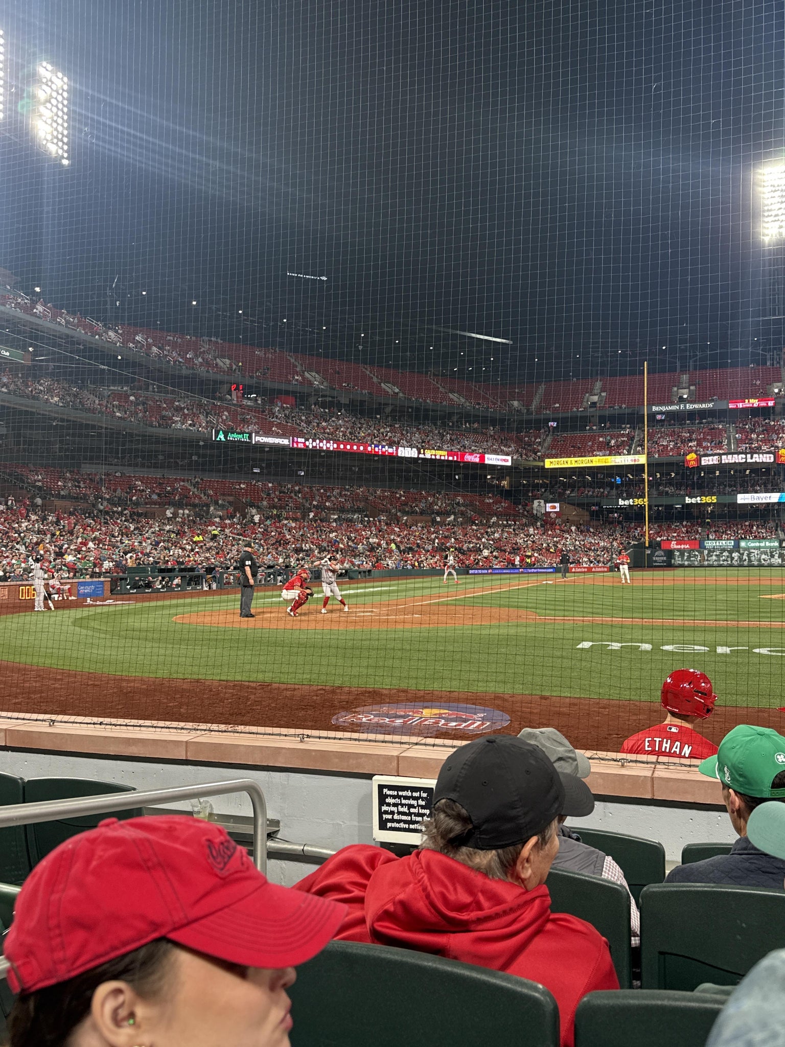 Real Fan View taken from Cardinals Club 1 at Busch Stadium by Terri L