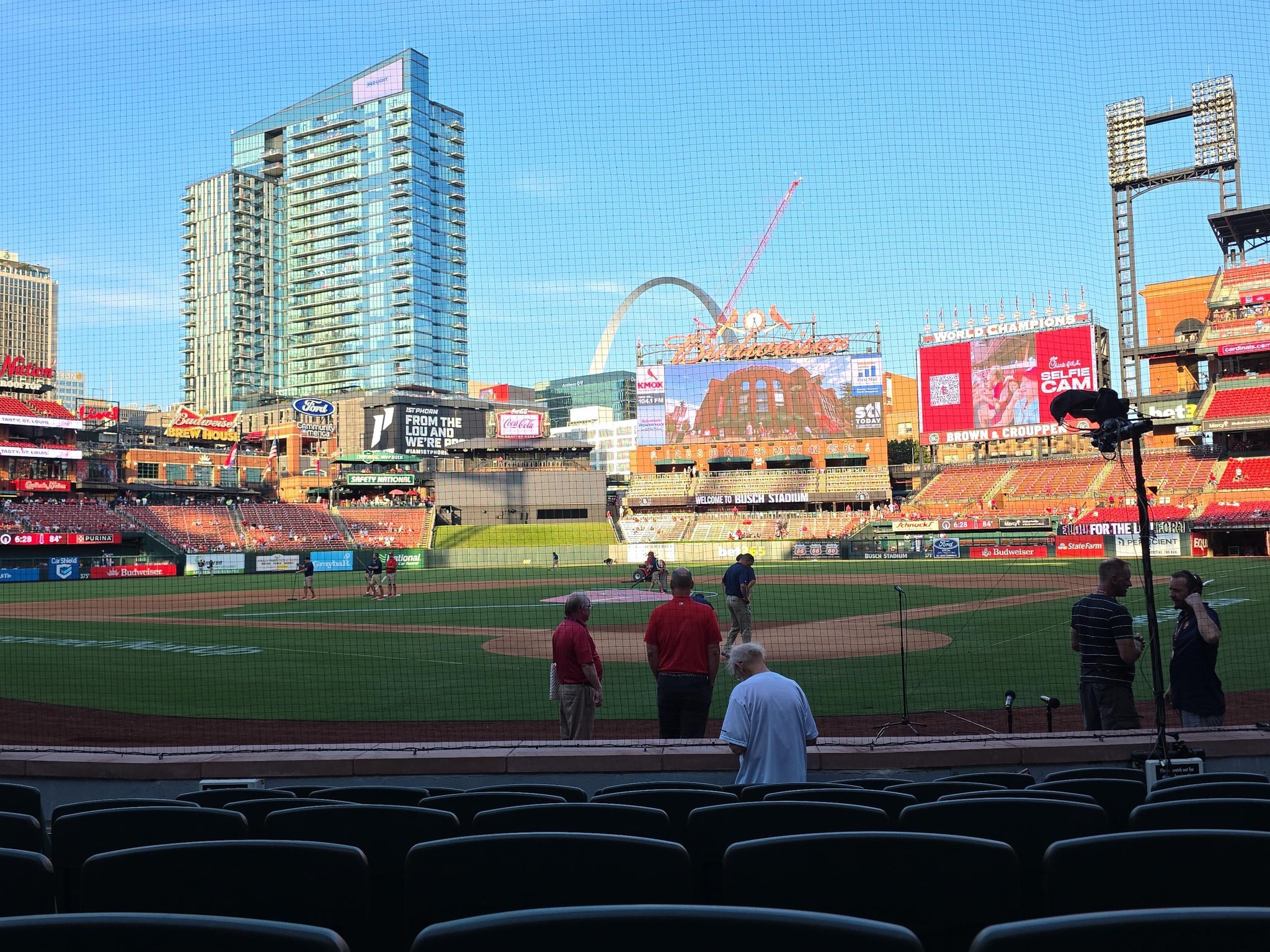 Real Fan View taken from Cardinals Club 5 at Busch Stadium by Timothy S