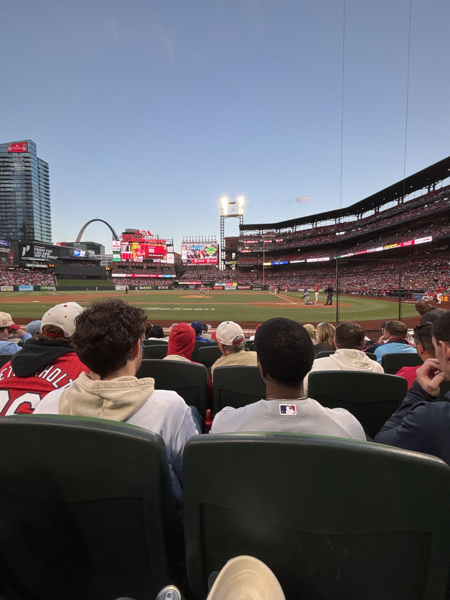 Real Fan View taken from Cardinals Club 7 at Busch Stadium by Francisco R