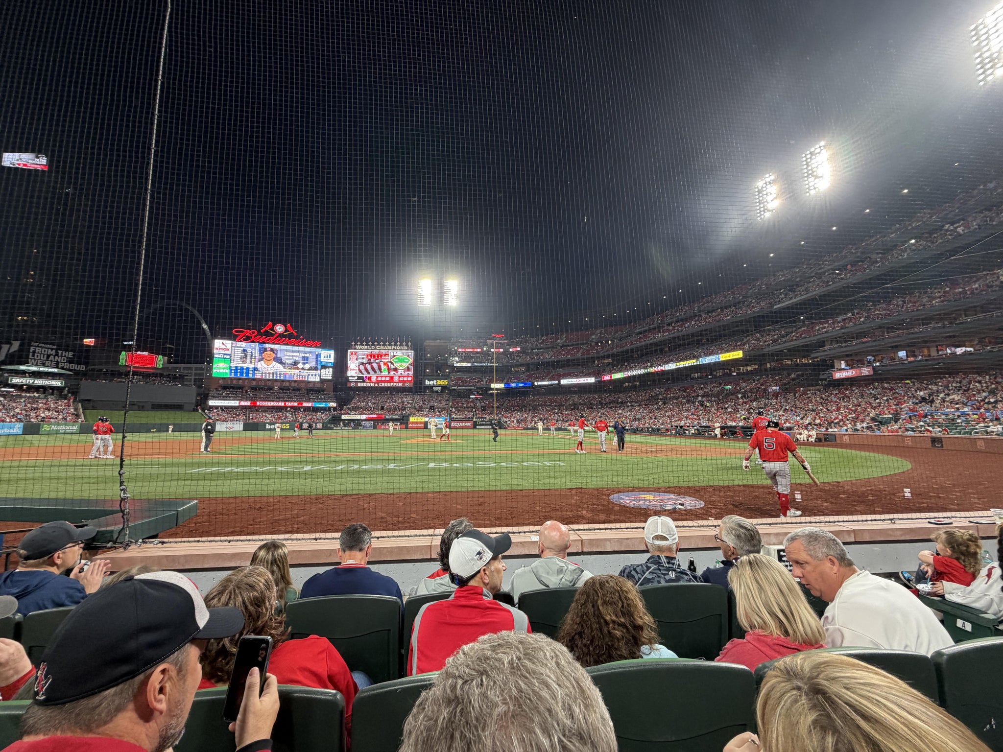 Real Fan View taken from Cardinals Club 8 at Busch Stadium by Peter D