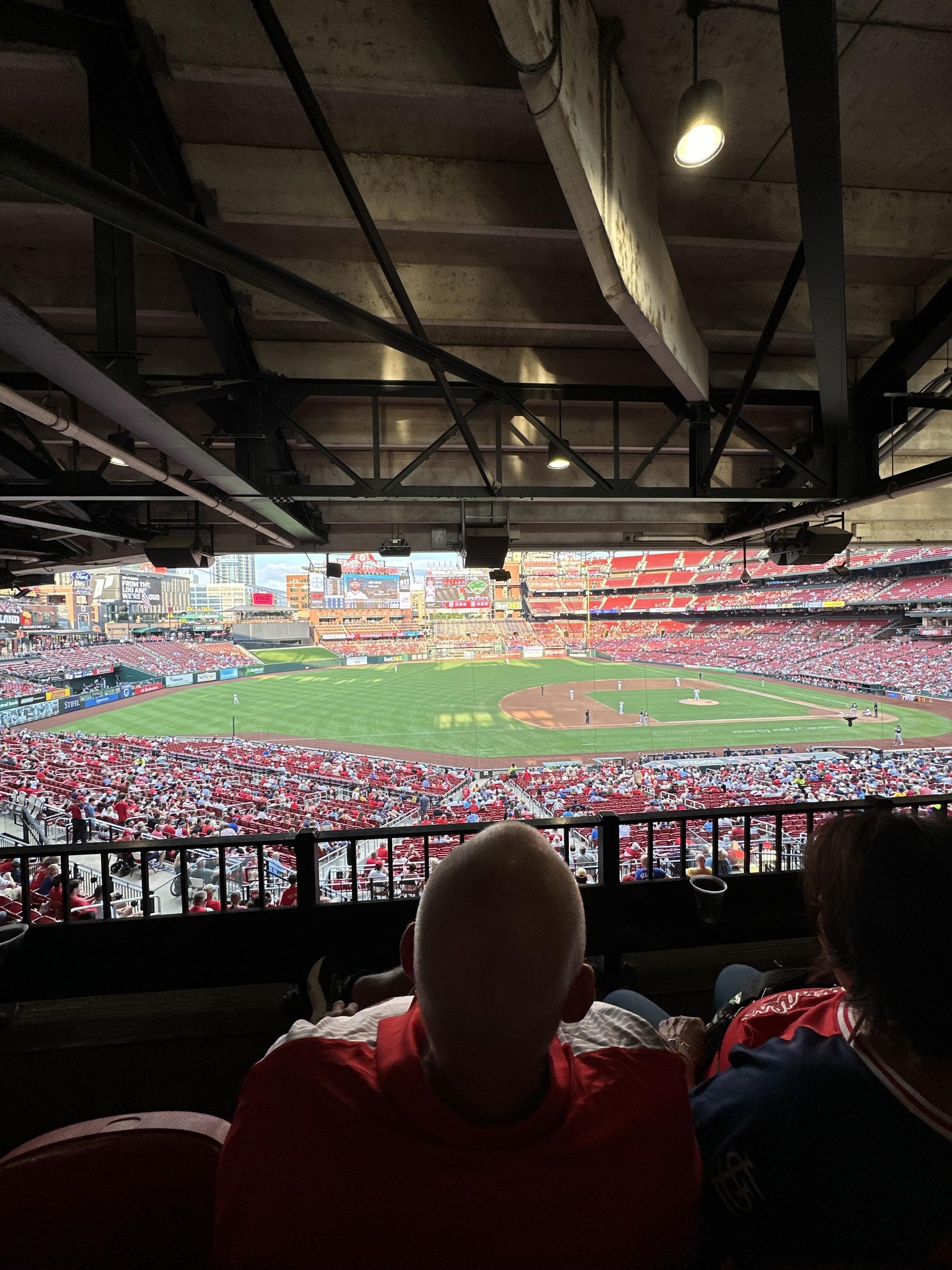 Real Fan View taken from Champions Club 1 at Busch Stadium by Ashley M