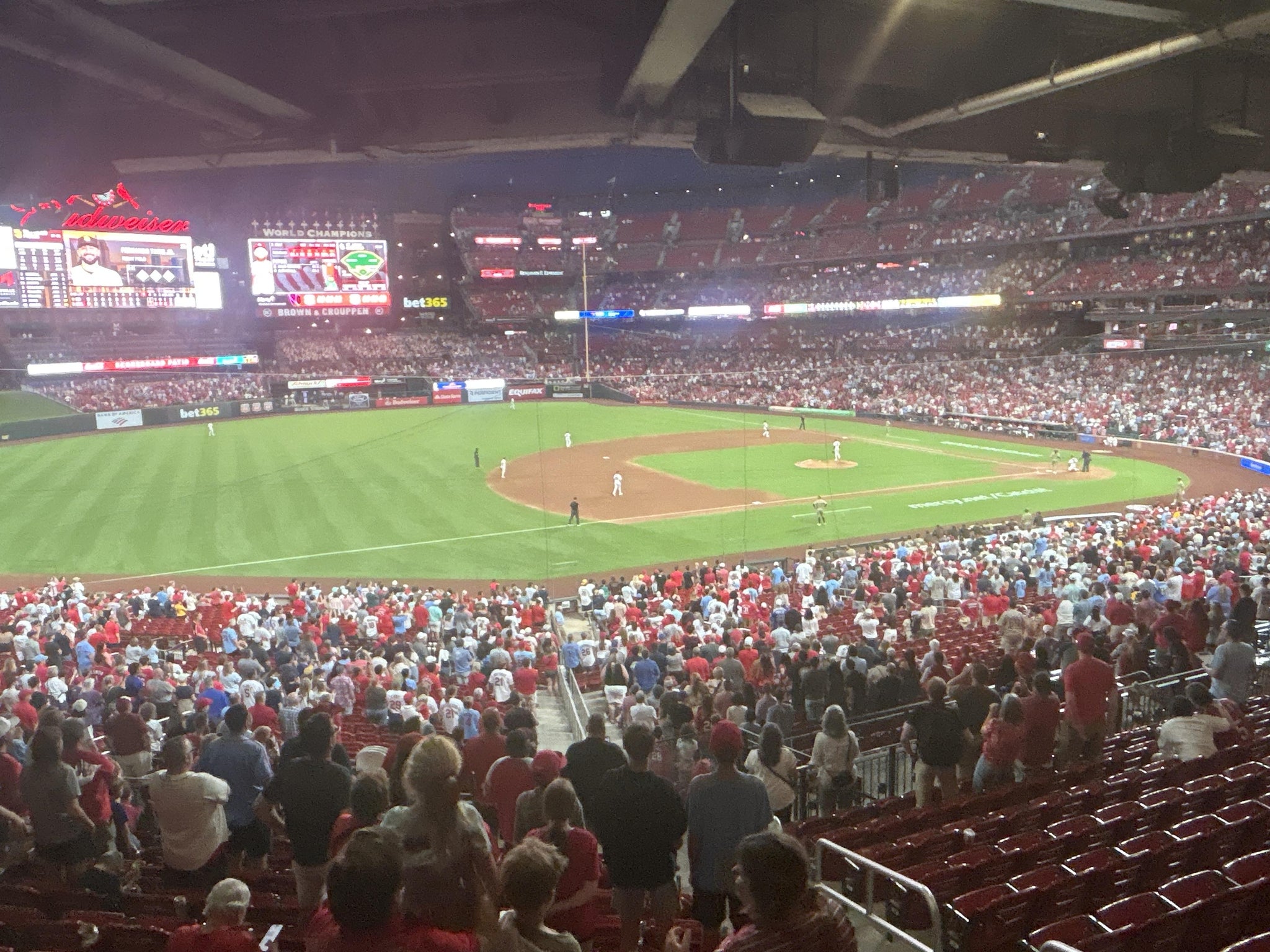 Real Fan View taken from Champions Club 2 at Busch Stadium by Neil T