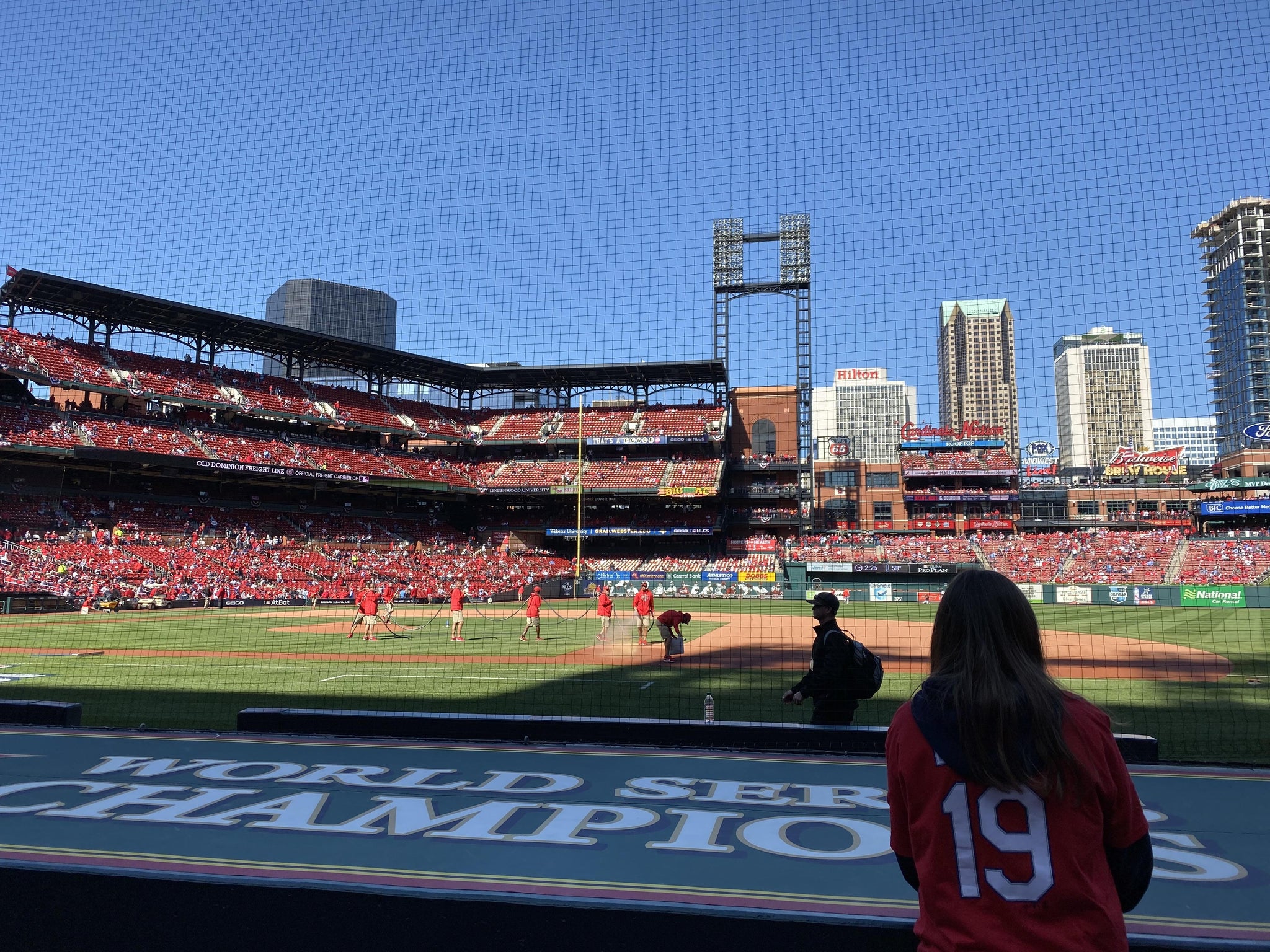 Real Fan View taken from Diamond Box 143 at Busch Stadium by Anonymous User