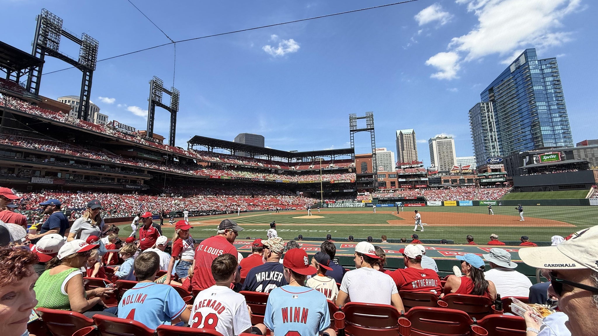 Real Fan View taken from Diamond Box 144 at Busch Stadium by Adam D
