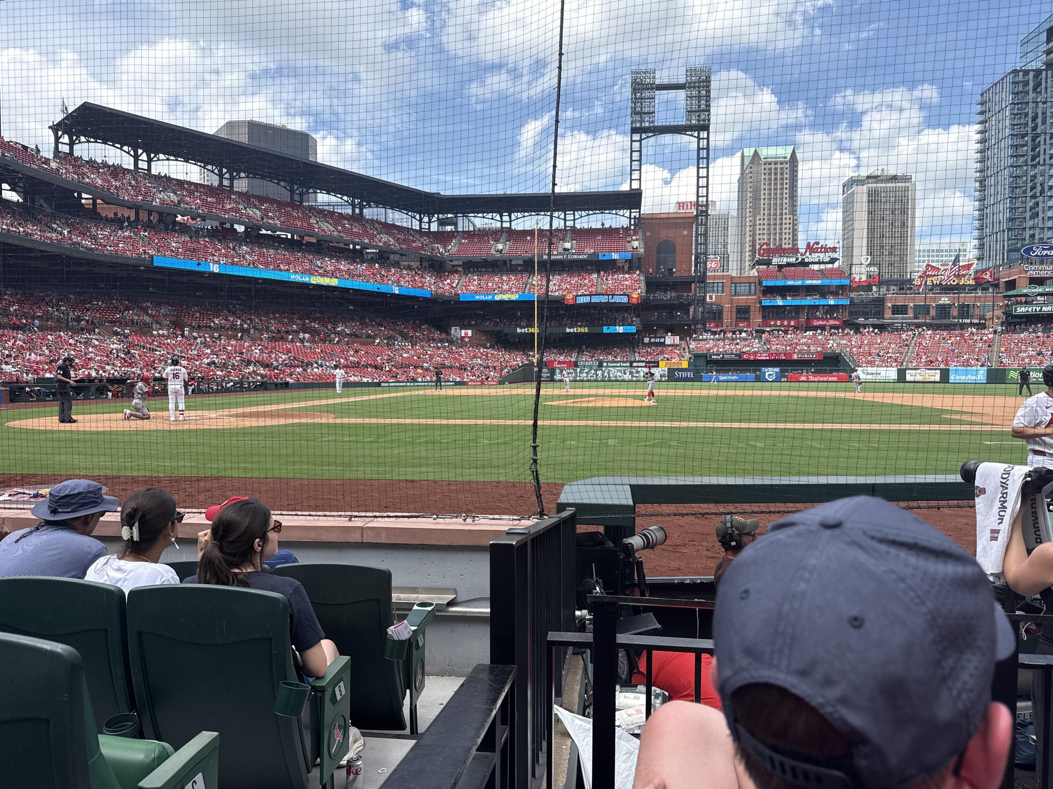 Real Fan View taken from Diamond Box 145 at Busch Stadium by Brandon S