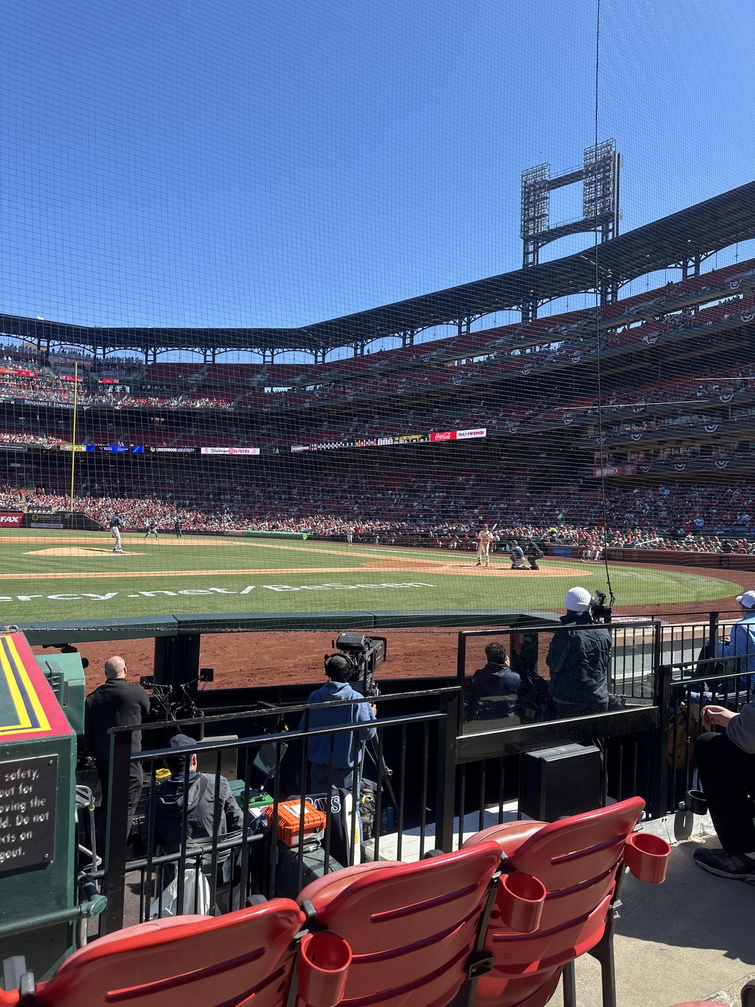 Real Fan View taken from Diamond Box 156 at Busch Stadium by Russ S
