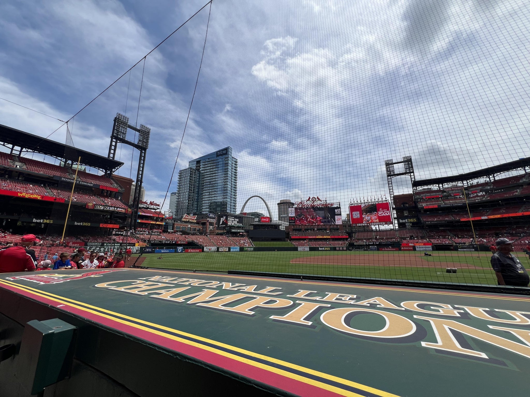 Real Fan View taken from Diamond Box 157 at Busch Stadium by Russell B