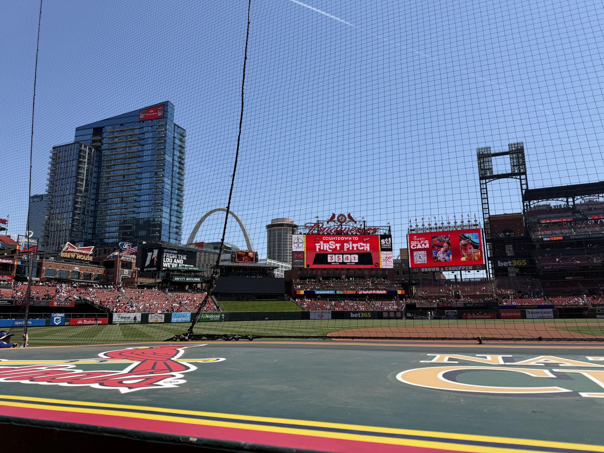 Real Fan View taken from Diamond Box 158 at Busch Stadium by John M