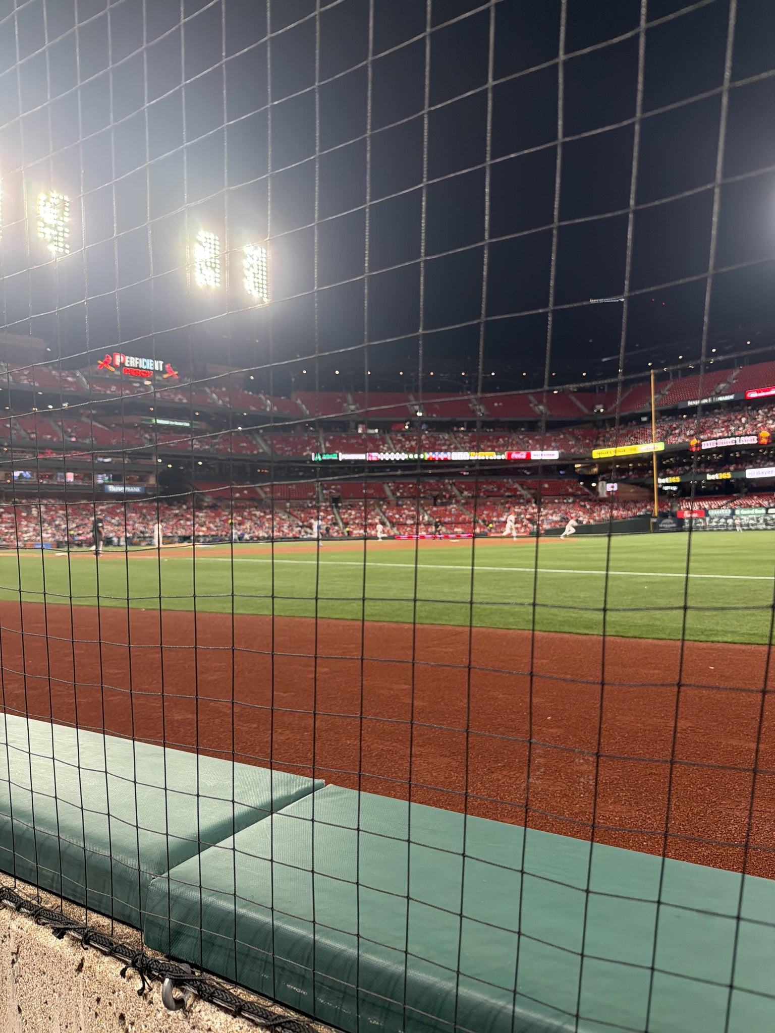 Real Fan View taken from Dugout Box 137 at Busch Stadium by Nick P
