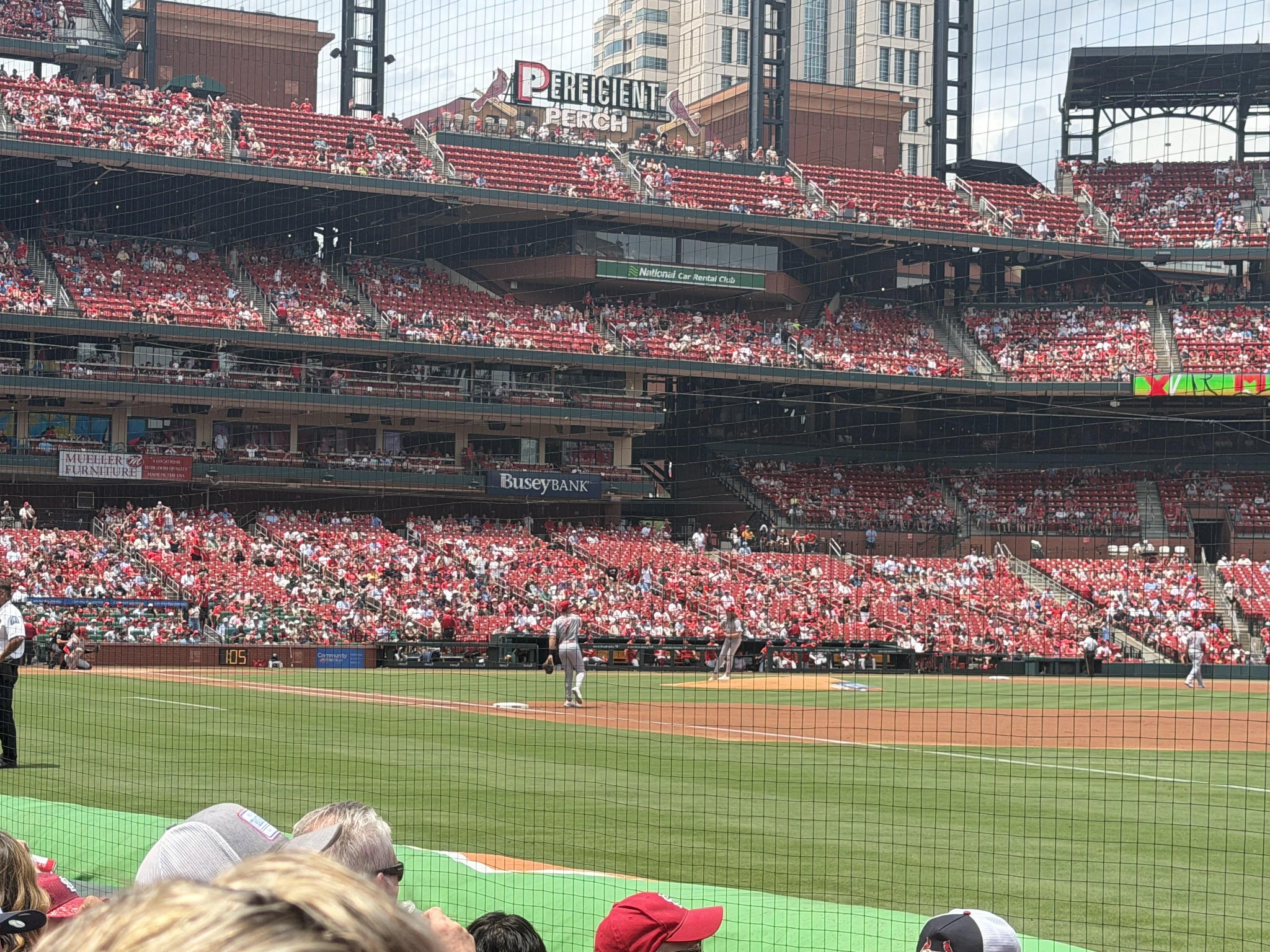 Real Fan View taken from Dugout Box 137 at Busch Stadium by Jennifer G