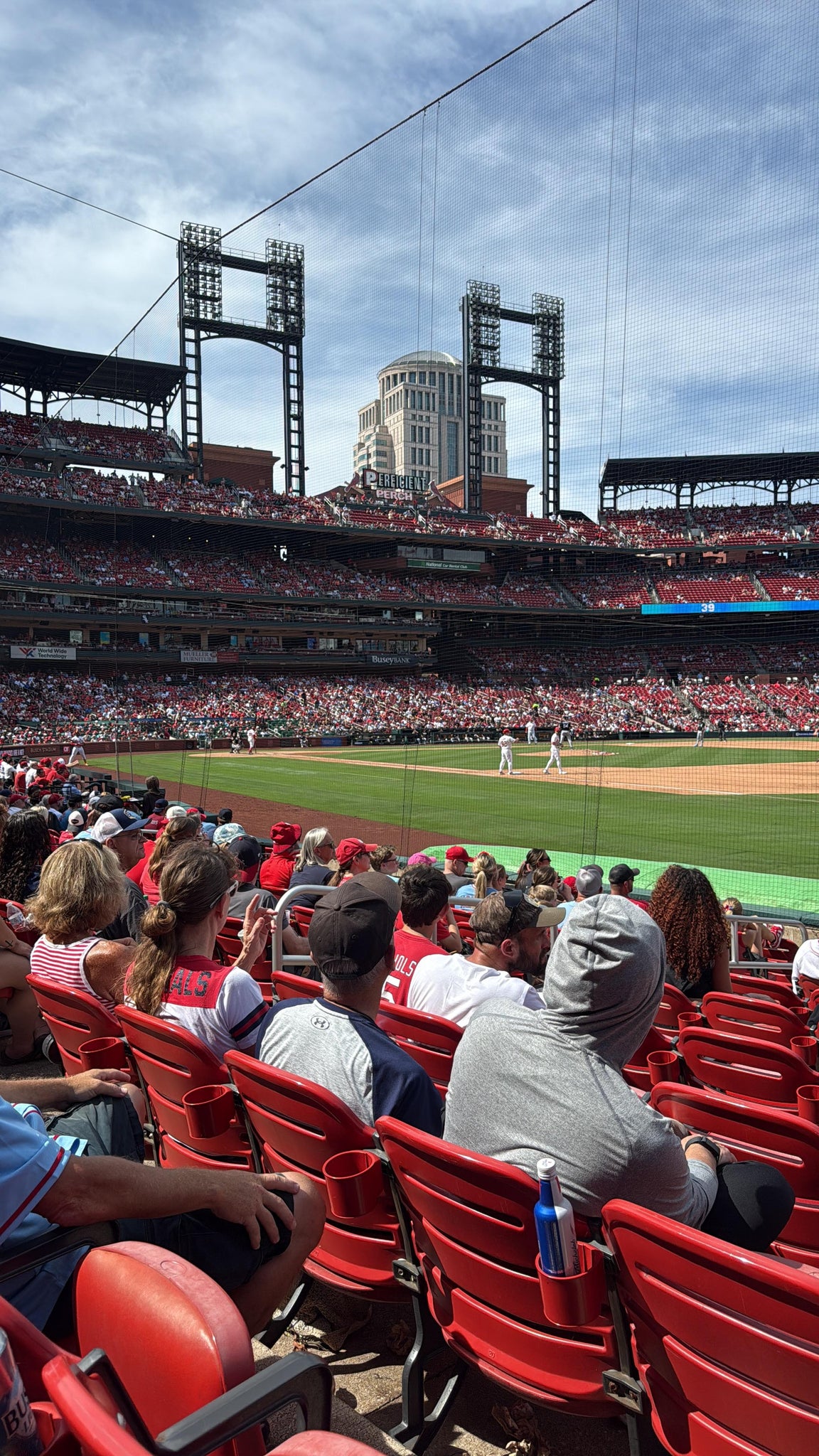 Real Fan View taken from Dugout Box 138 at Busch Stadium by Gilberto J