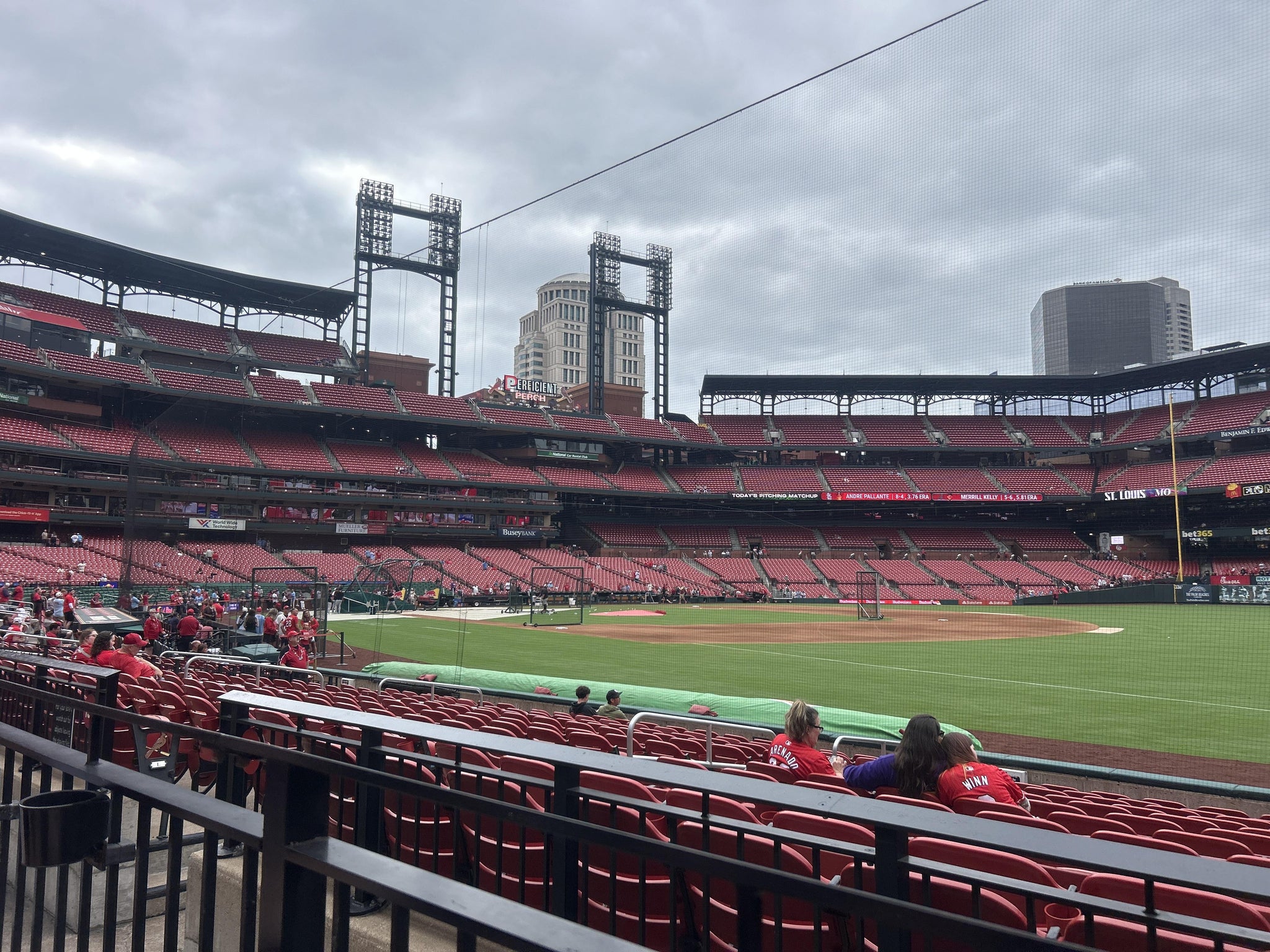 Real Fan View taken from First Base Field Box 137 at Busch Stadium by Brady S