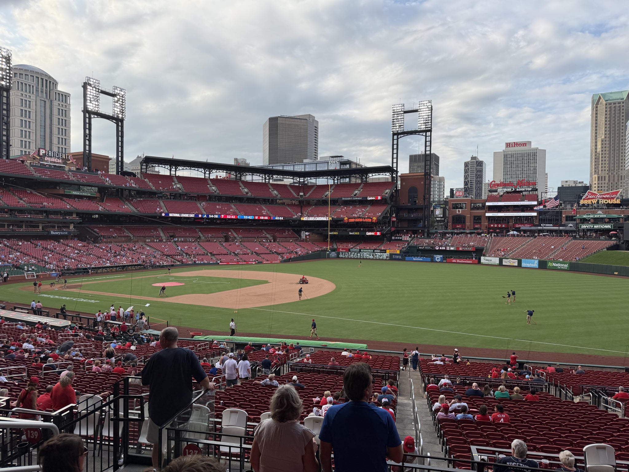 Real Fan View taken from First Base Field Box 137 at Busch Stadium by Michele D