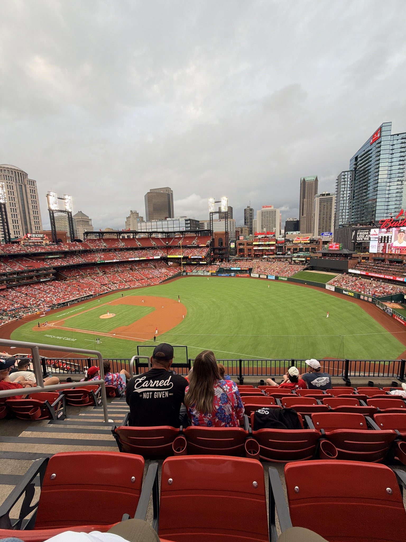 Real Fan View taken from First Base Pavilion 337 at Busch Stadium by Enrique m. F
