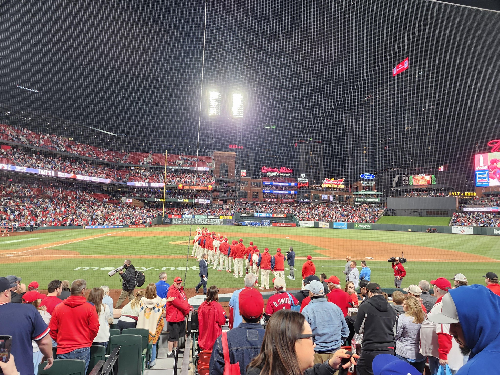 Real Fan View taken from Home Field Box 145 at Busch Stadium by Jean H