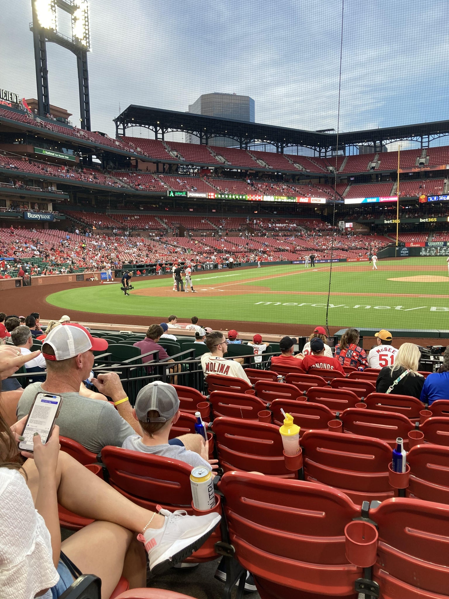Real Fan View taken from Home Field Box 145 at Busch Stadium by West S