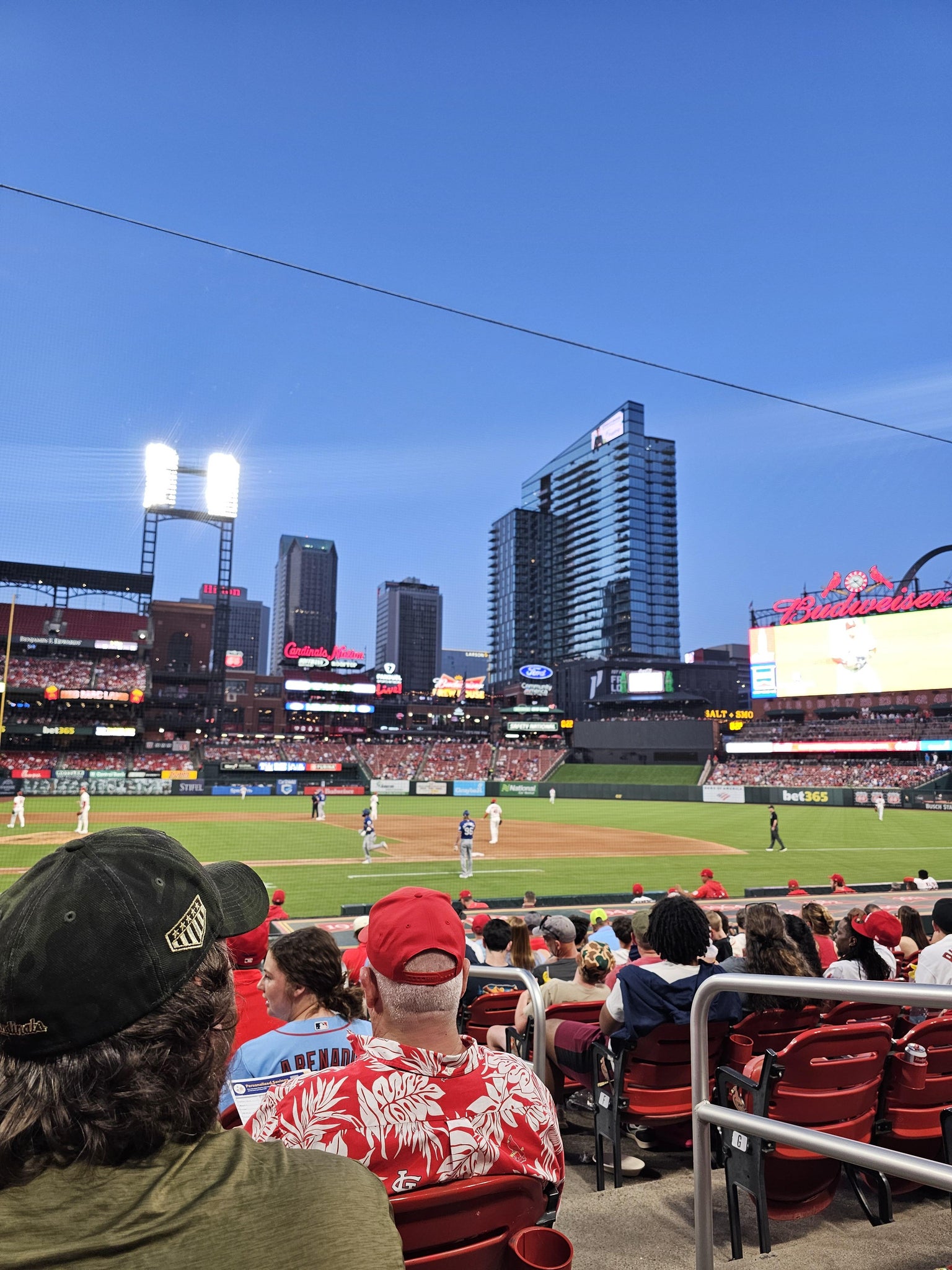 Real Fan View taken from Home Field Box 145 at Busch Stadium by Freddy L