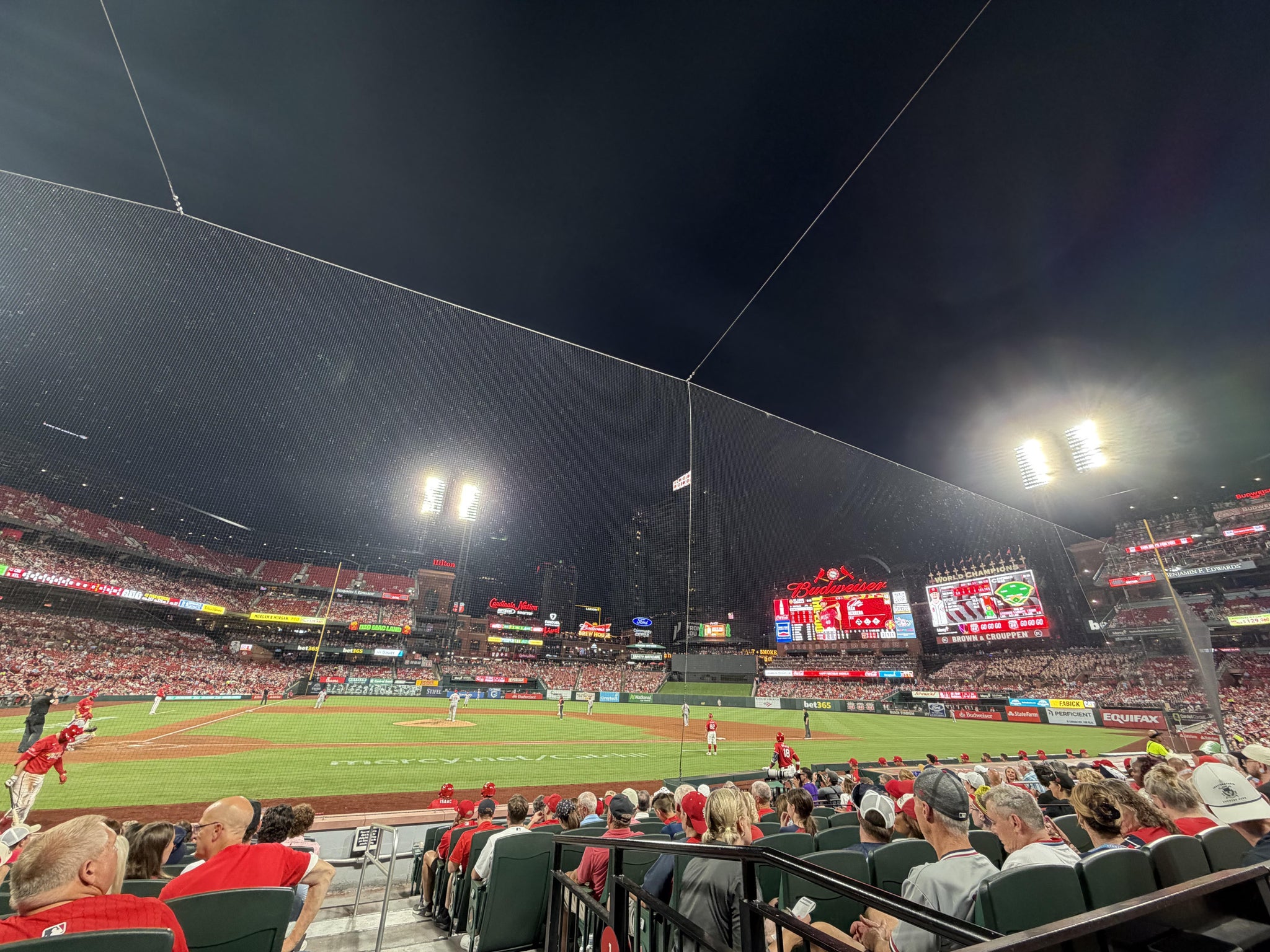 Real Fan View taken from Home Field Box 146 at Busch Stadium by Casey S