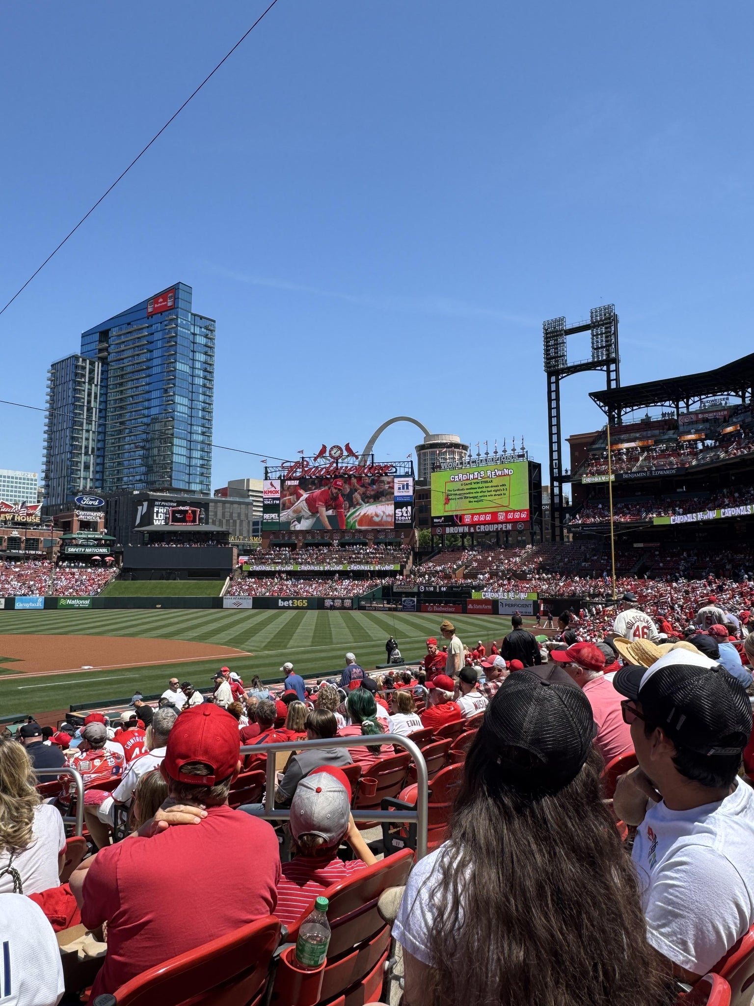 Real Fan View taken from Home Field Box 146 at Busch Stadium by Teresa C