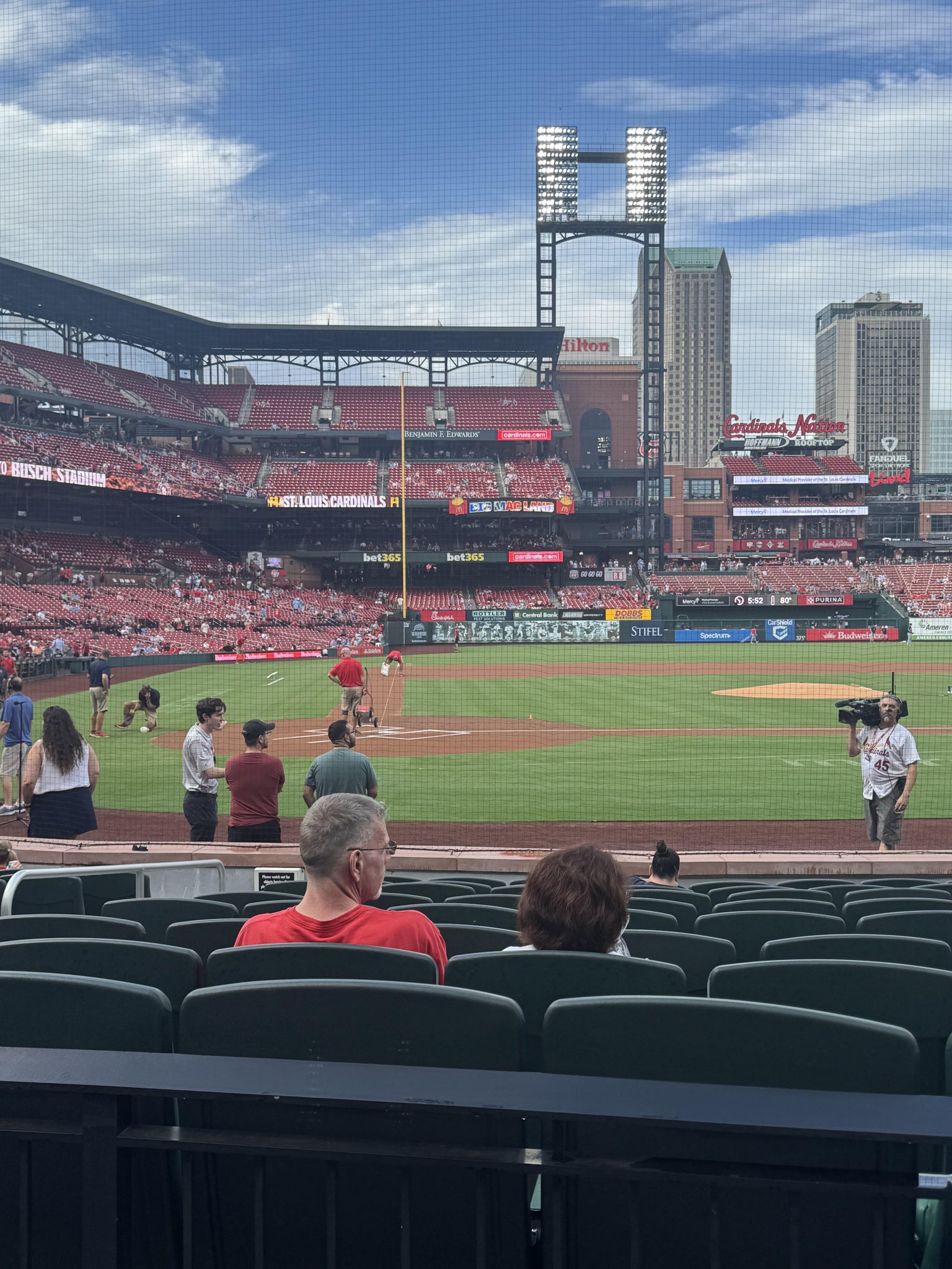 Real Fan View taken from Home Field Box 147 at Busch Stadium by Matt K