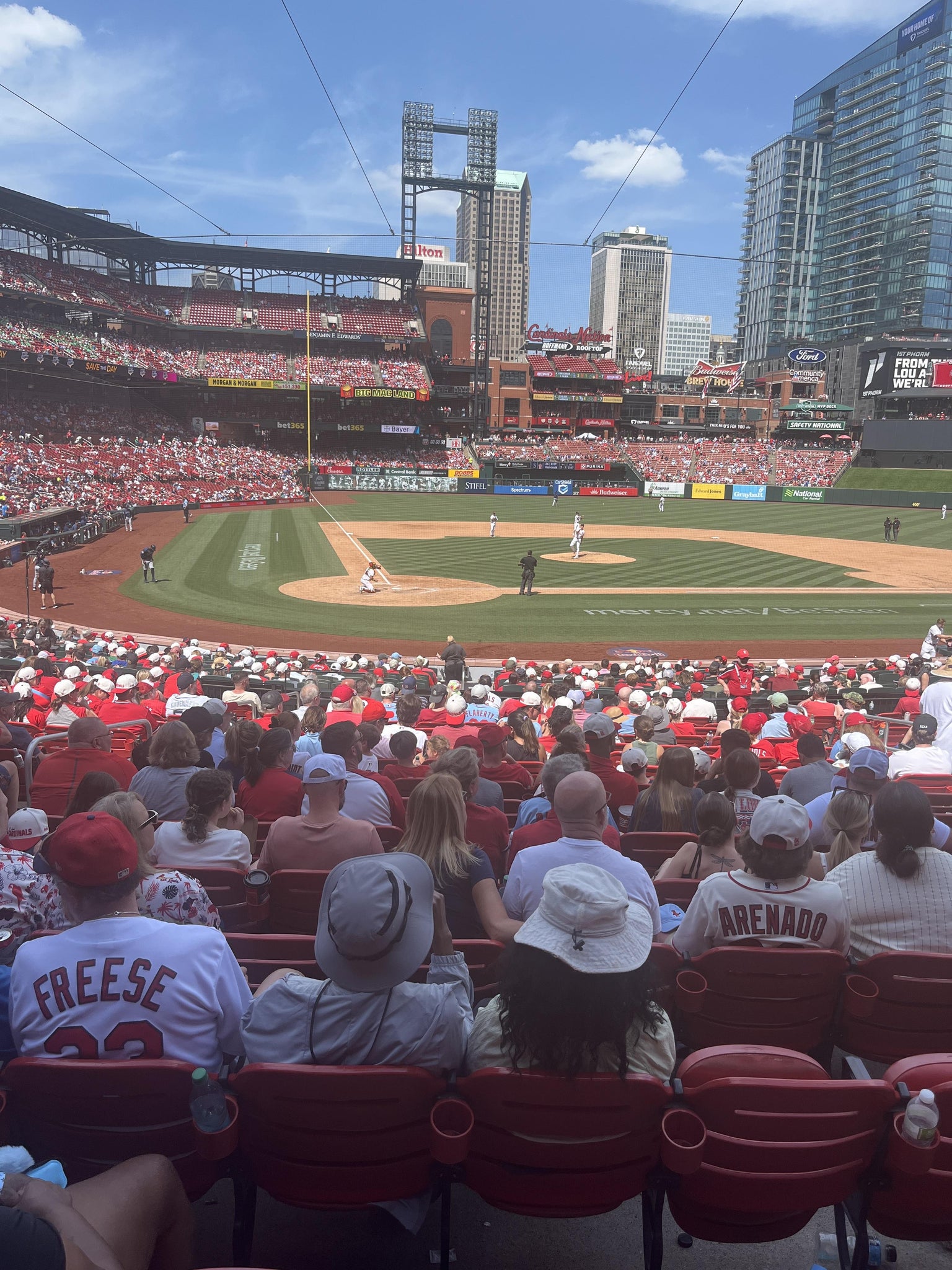 Real Fan View taken from Home Field Box 147 at Busch Stadium by Matt R