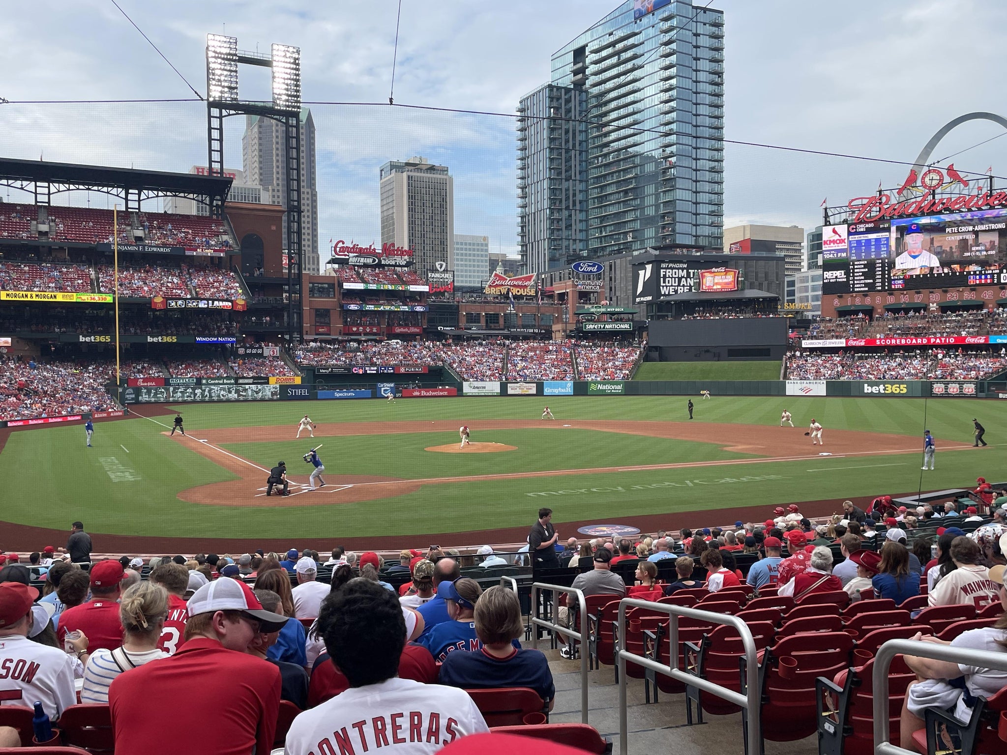 Real Fan View taken from Home Field Box 148 at Busch Stadium by Eric G