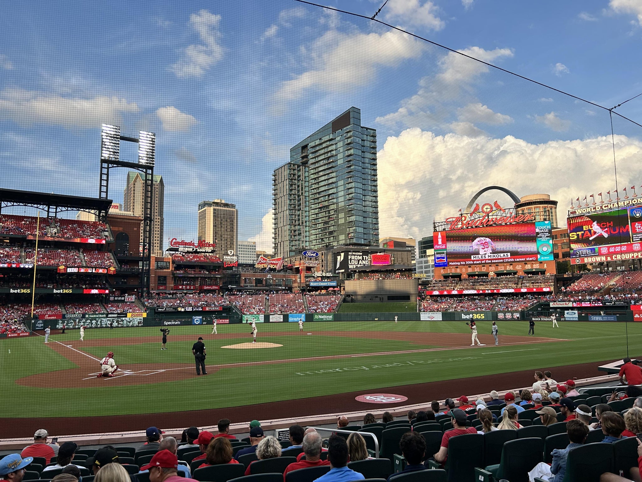Real Fan View taken from Home Field Box 148 at Busch Stadium by Mel W