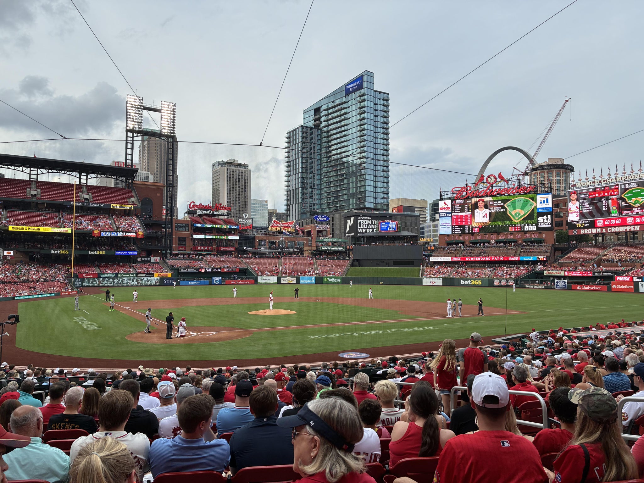 Real Fan View taken from Home Field Box 148 at Busch Stadium by Gary L
