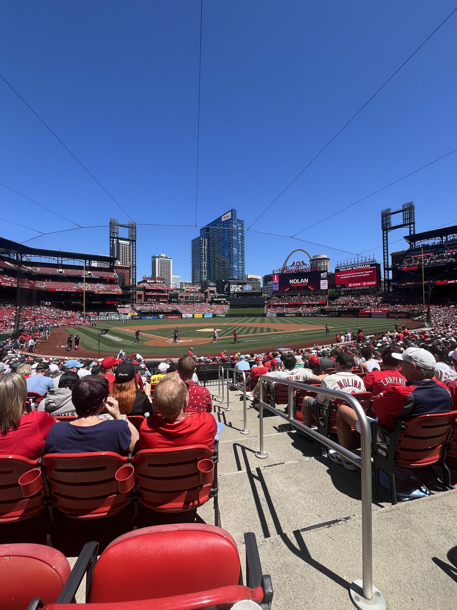 Real Fan View taken from Home Field Box 149 at Busch Stadium by Zach S