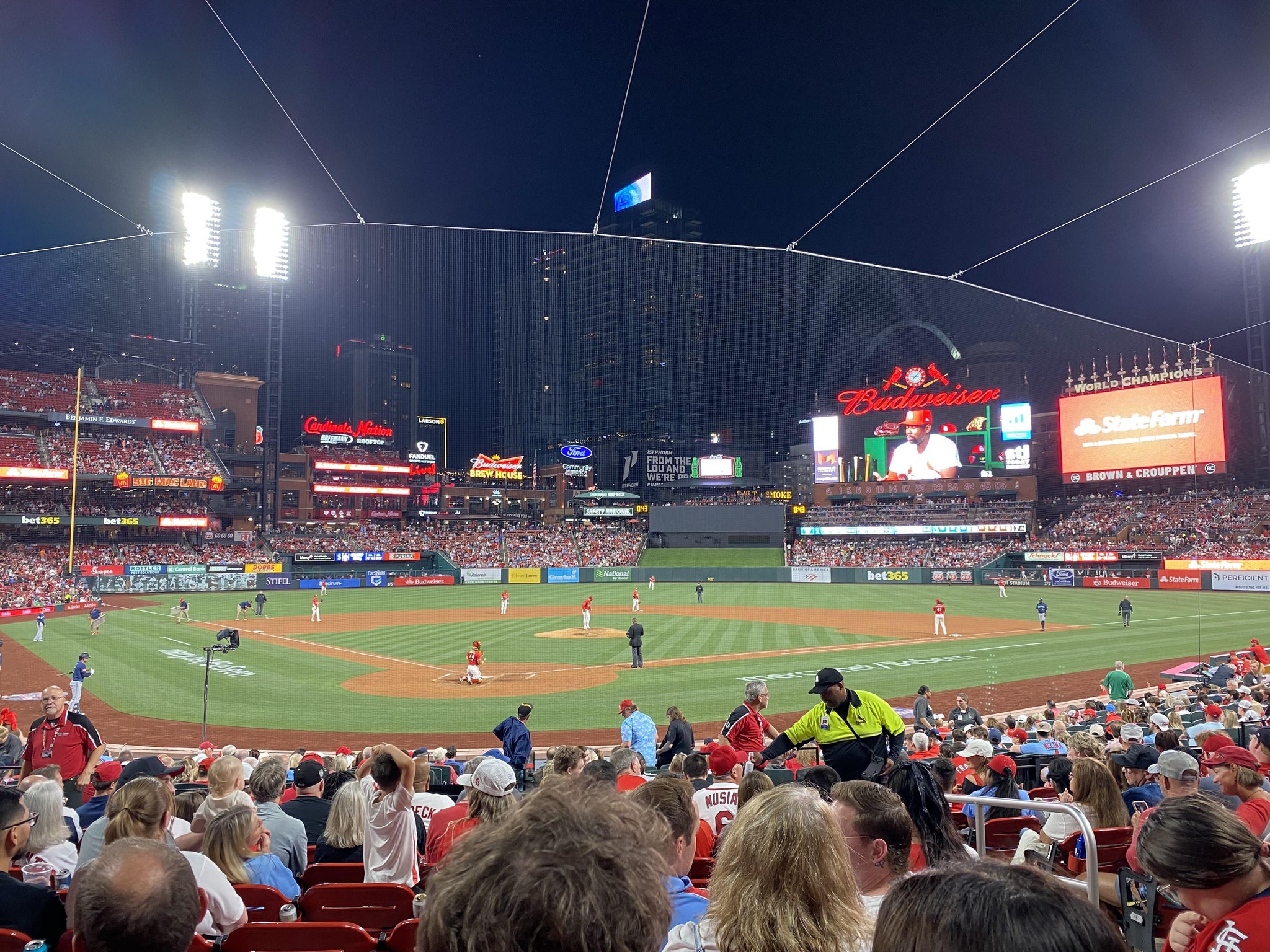 Real Fan View taken from Home Field Box 149 at Busch Stadium by Mark R