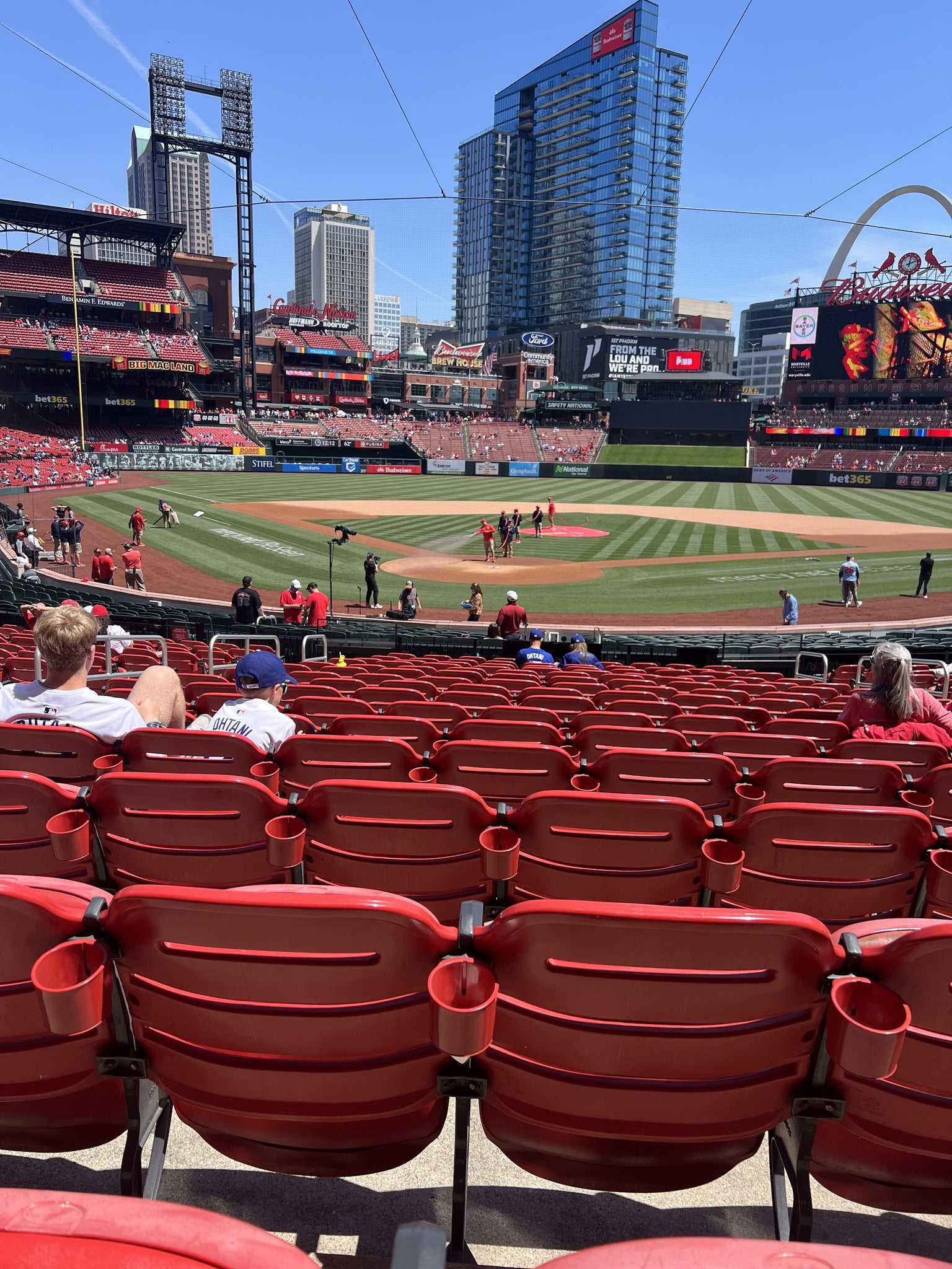 Real Fan View taken from Home Field Box 149 at Busch Stadium by Michele C