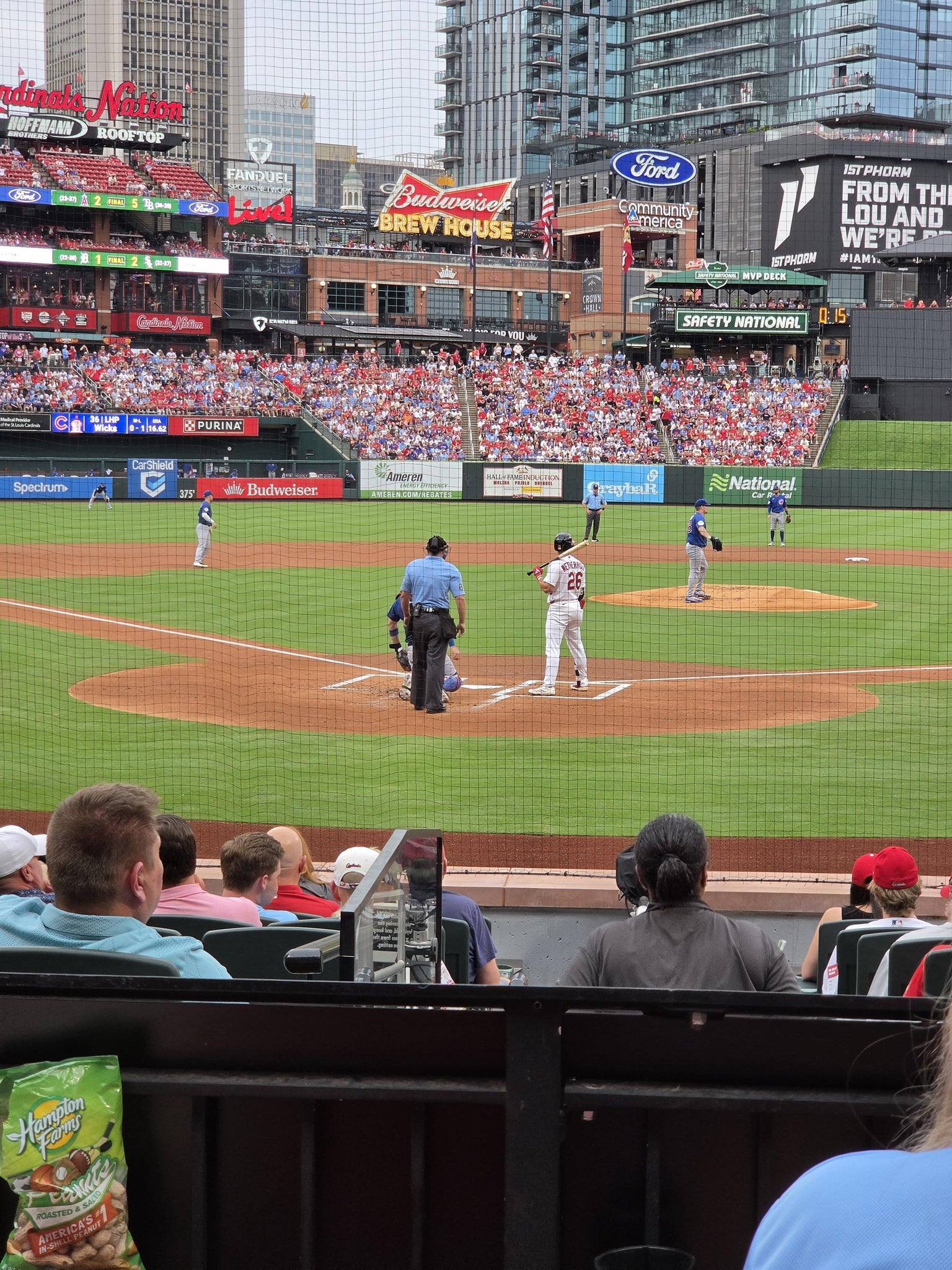 Real Fan View taken from Home Field Box 149 at Busch Stadium by Paula B