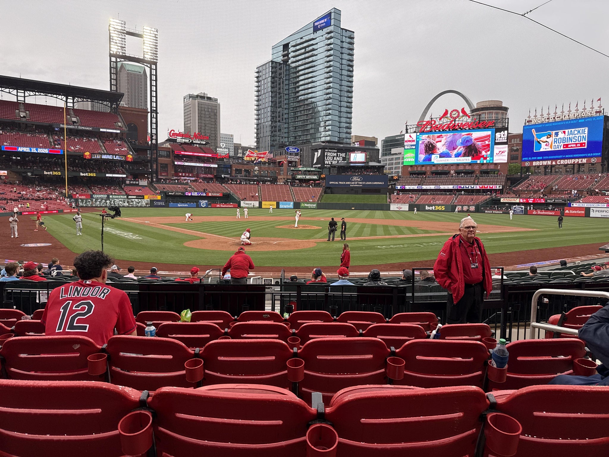 Real Fan View taken from Home Field Box 149 at Busch Stadium by Larry H