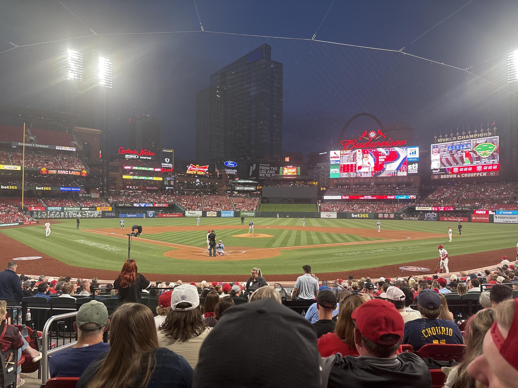 Real Fan View taken from Home Field Box 149 at Busch Stadium by Micheal M