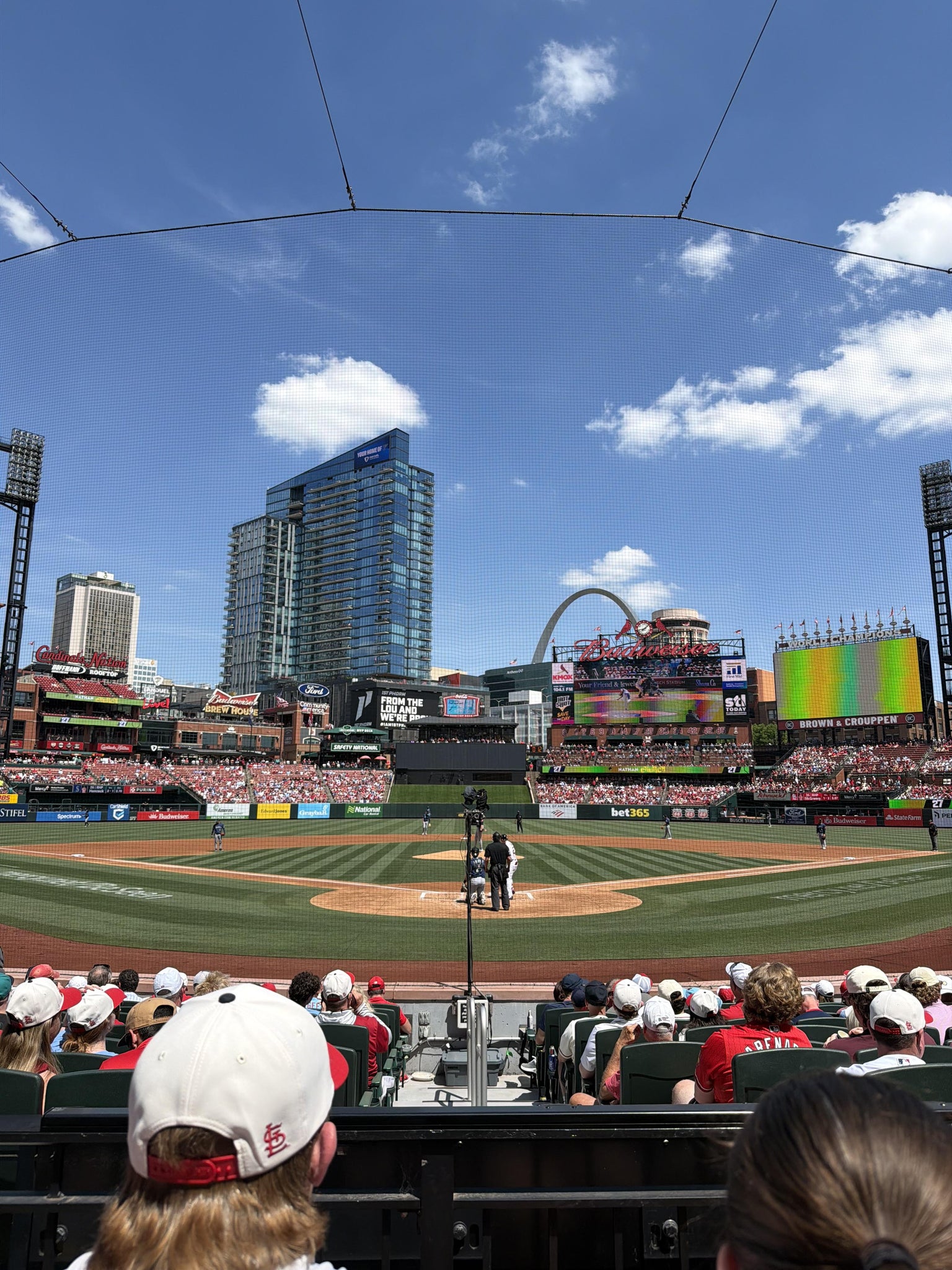 Real Fan View taken from Home Field Box 150 at Busch Stadium by Marco G