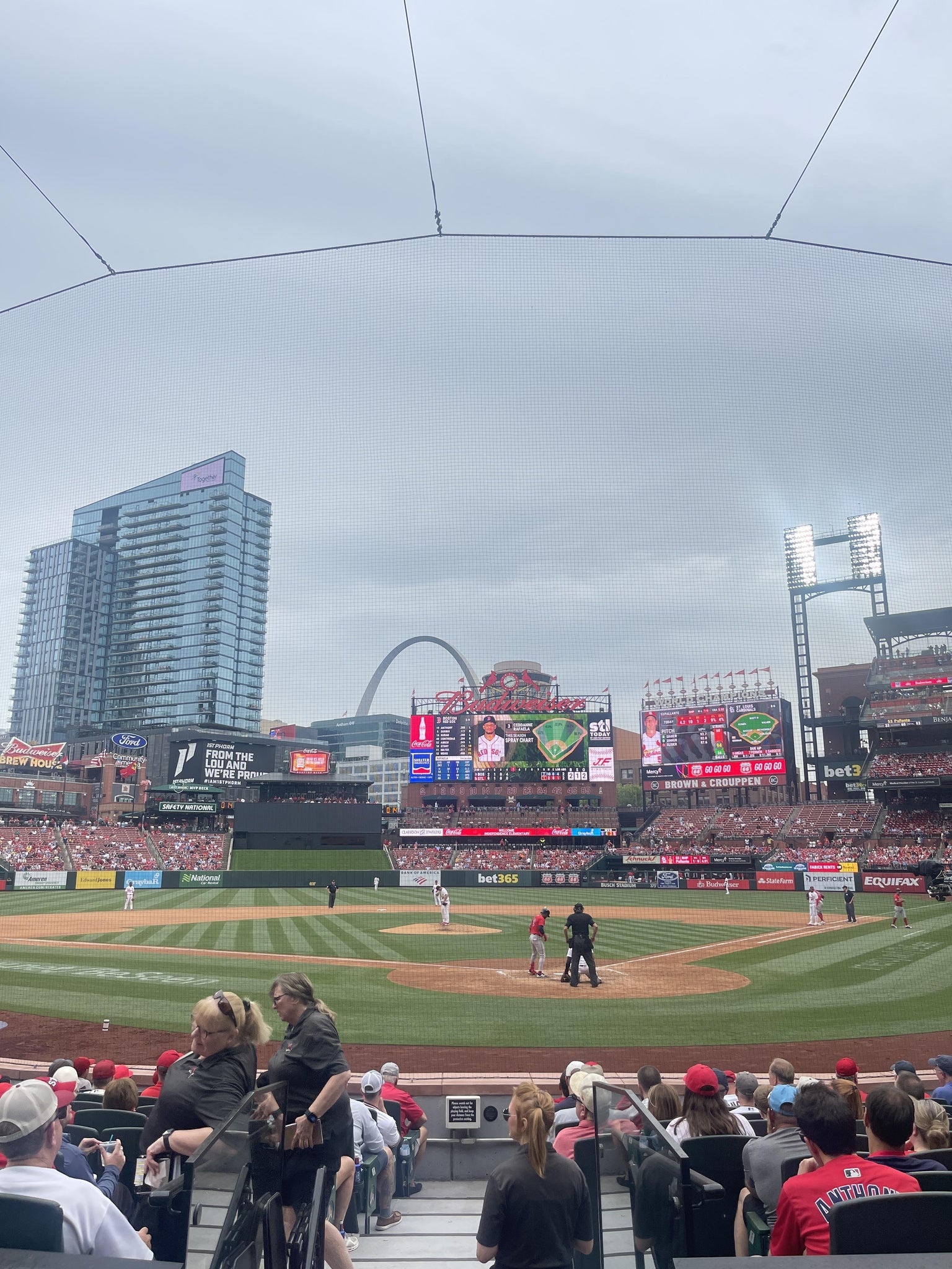Real Fan View taken from Home Field Box 151 at Busch Stadium by Anonymous User