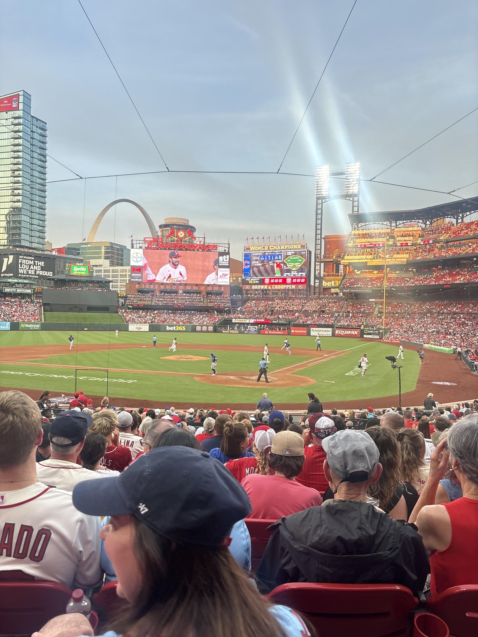 Real Fan View taken from Home Field Box 152 at Busch Stadium by Zach T