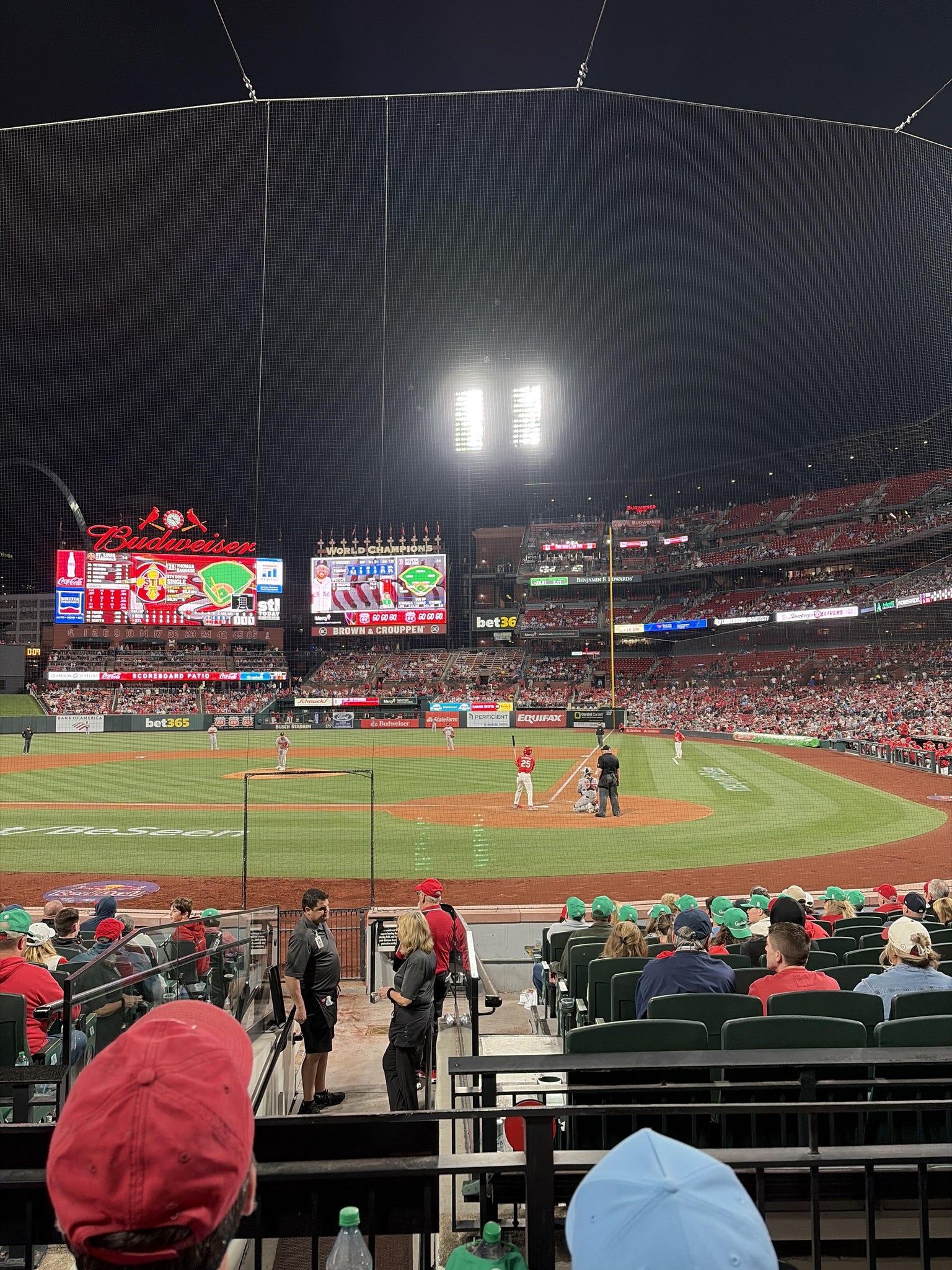 Real Fan View taken from Home Field Box 152 at Busch Stadium by Aiyana P