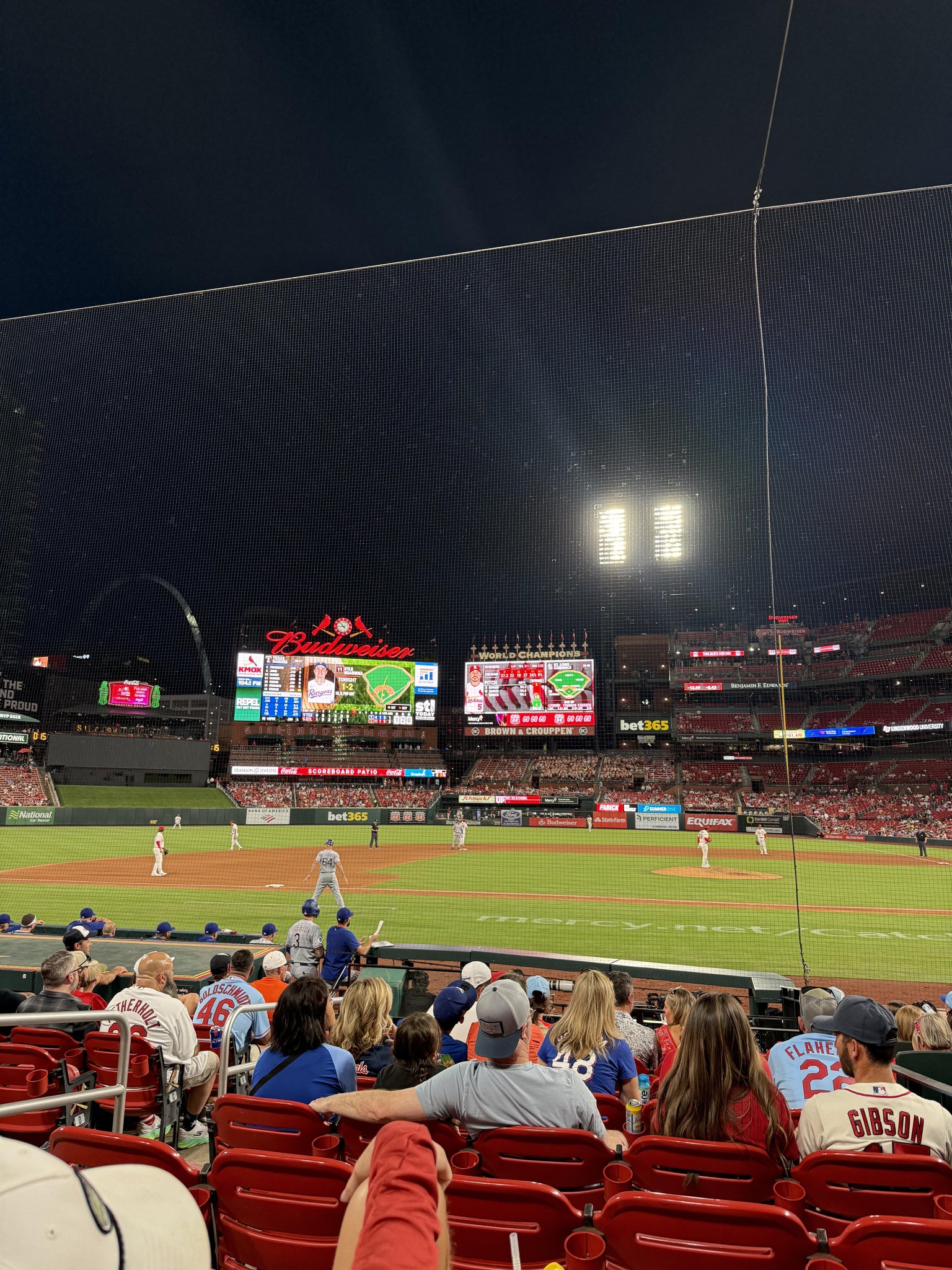 Real Fan View taken from Home Field Box 155 at Busch Stadium by Elena J