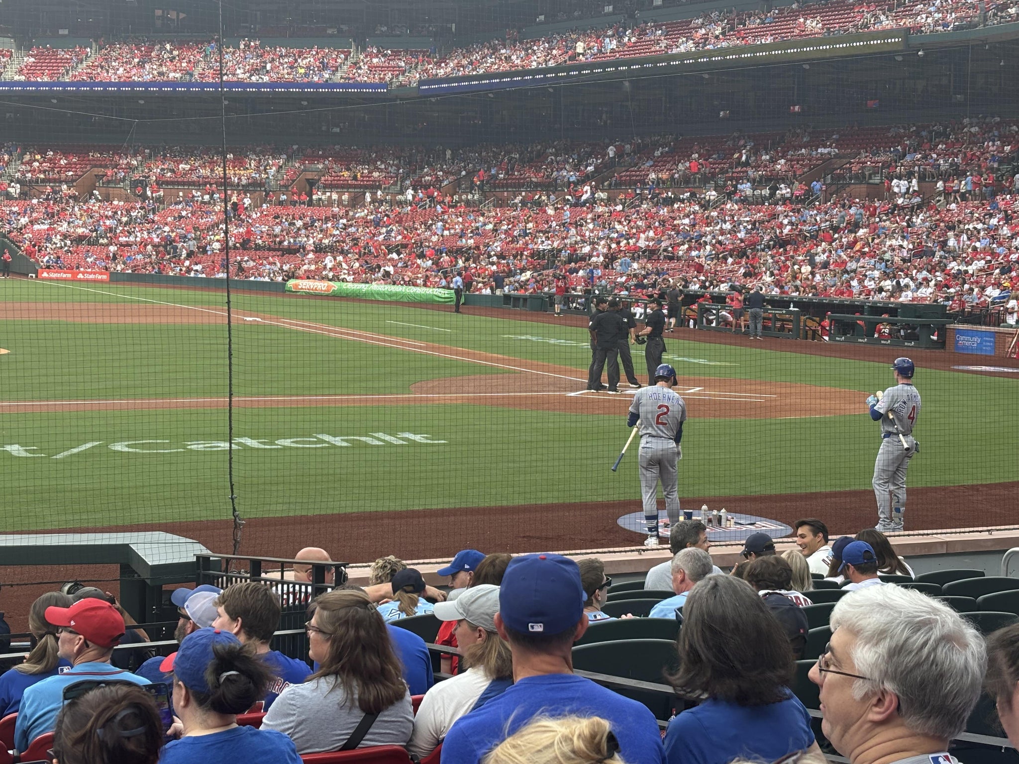 Real Fan View taken from Home Field Box 155 at Busch Stadium by Jerry D