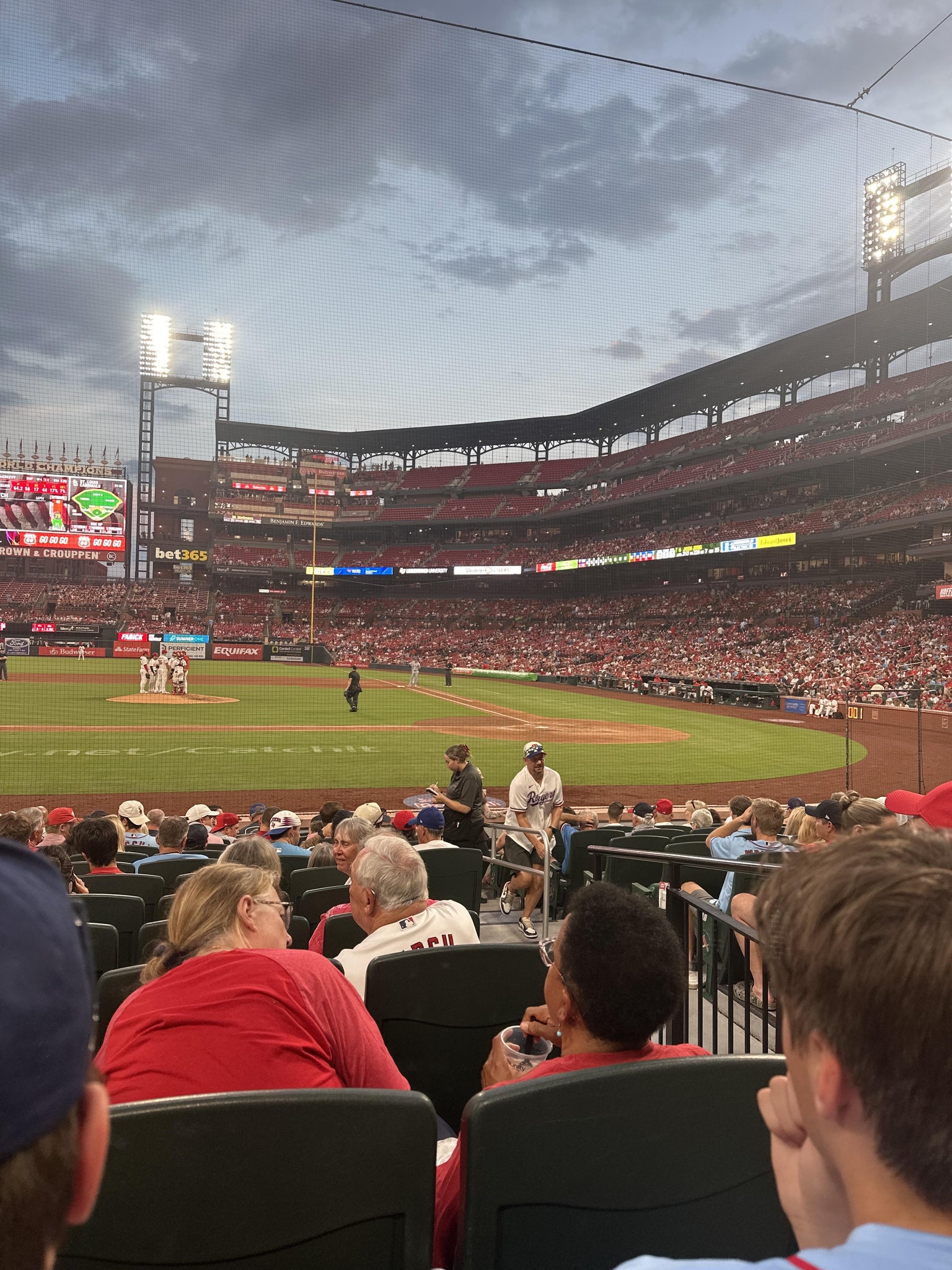 Real Fan View taken from Home Field Box 155 at Busch Stadium by Elizabeth H
