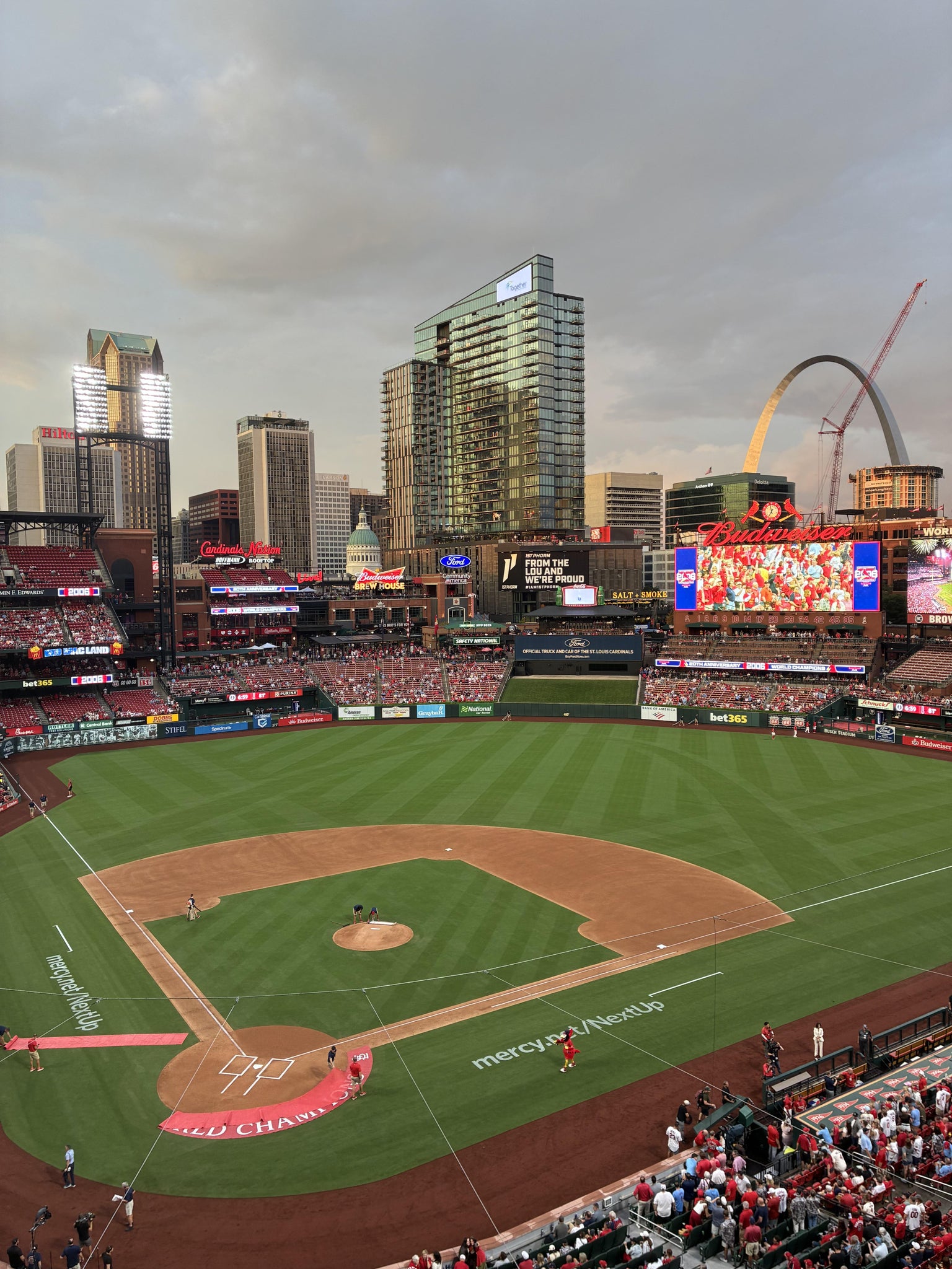 Real Fan View taken from Home Pavilion 348 at Busch Stadium by Donovan C
