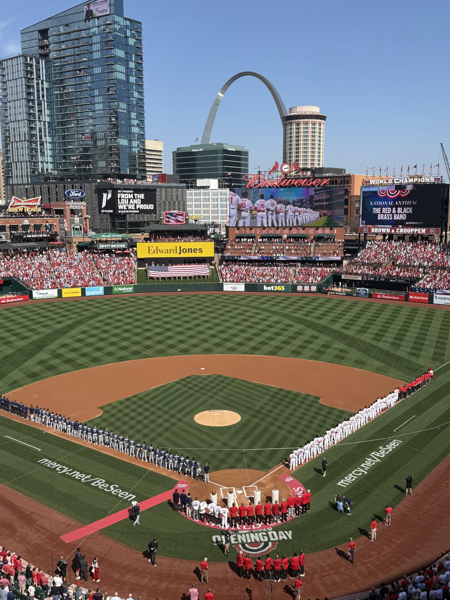 Real Fan View taken from Home Pavilion 351 at Busch Stadium by Beth G